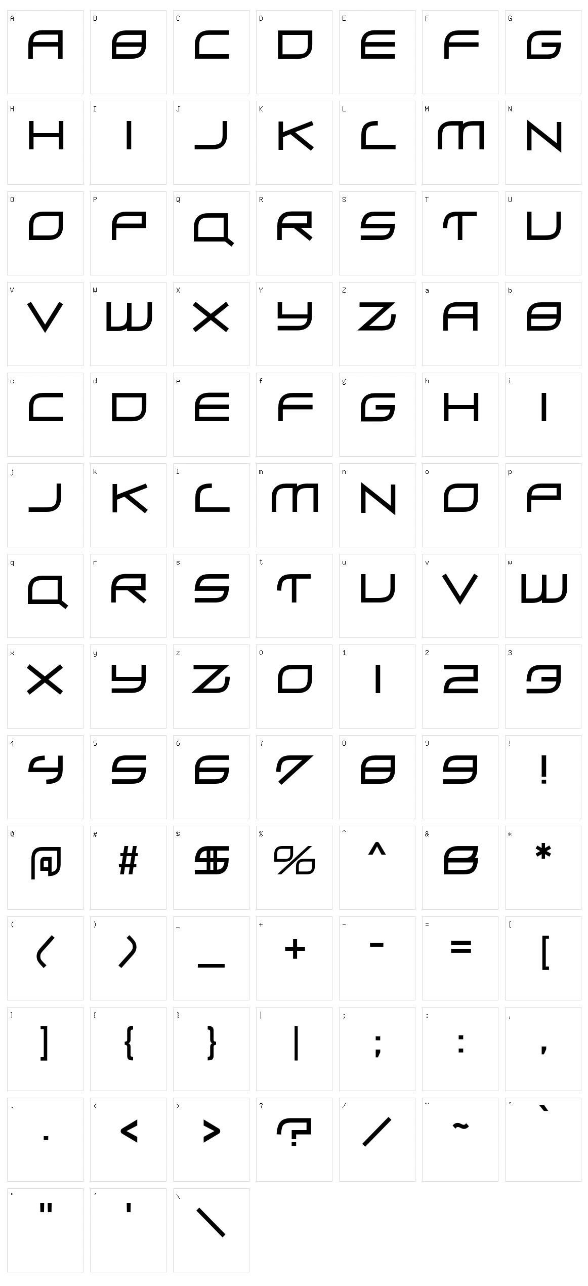 Zero Hour Character Set