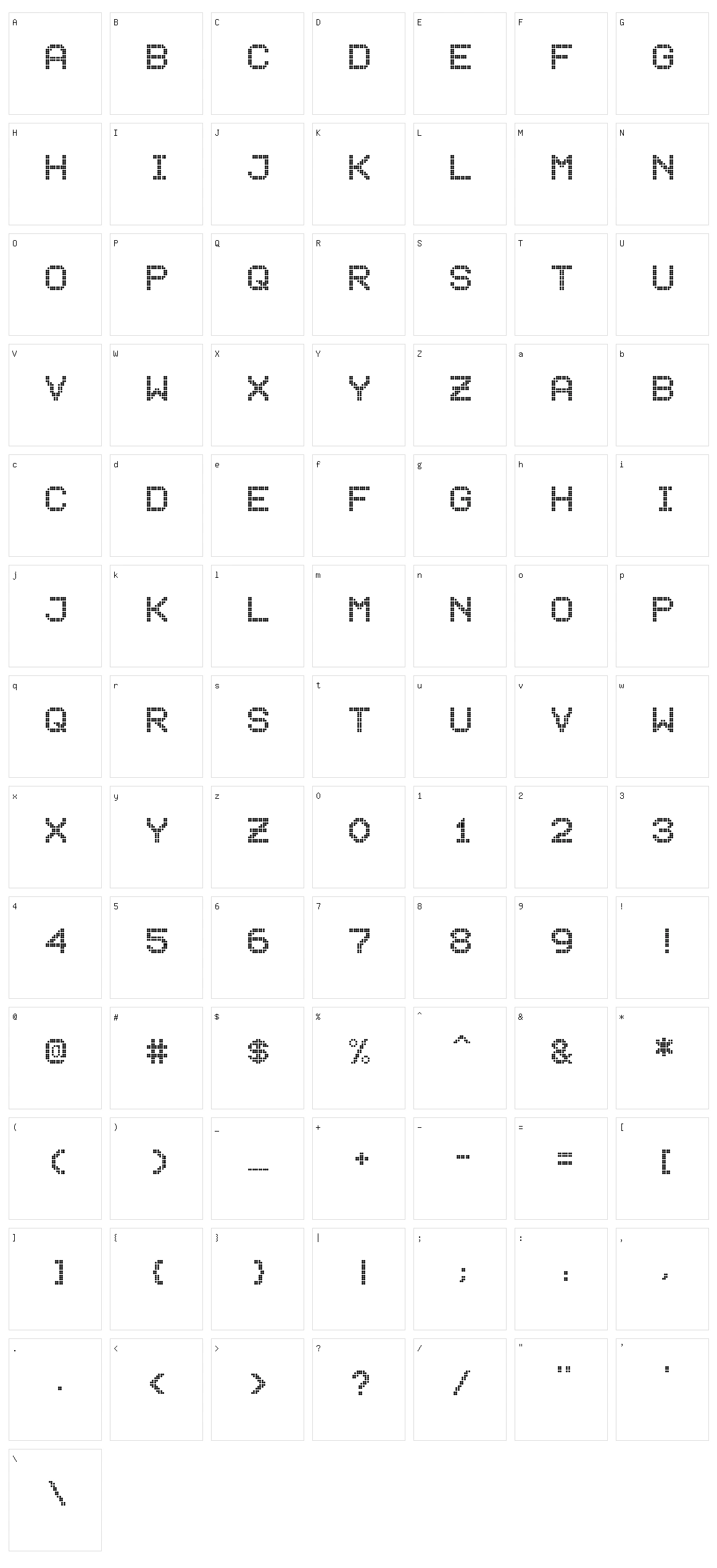 10mal12 Lampen Character Set