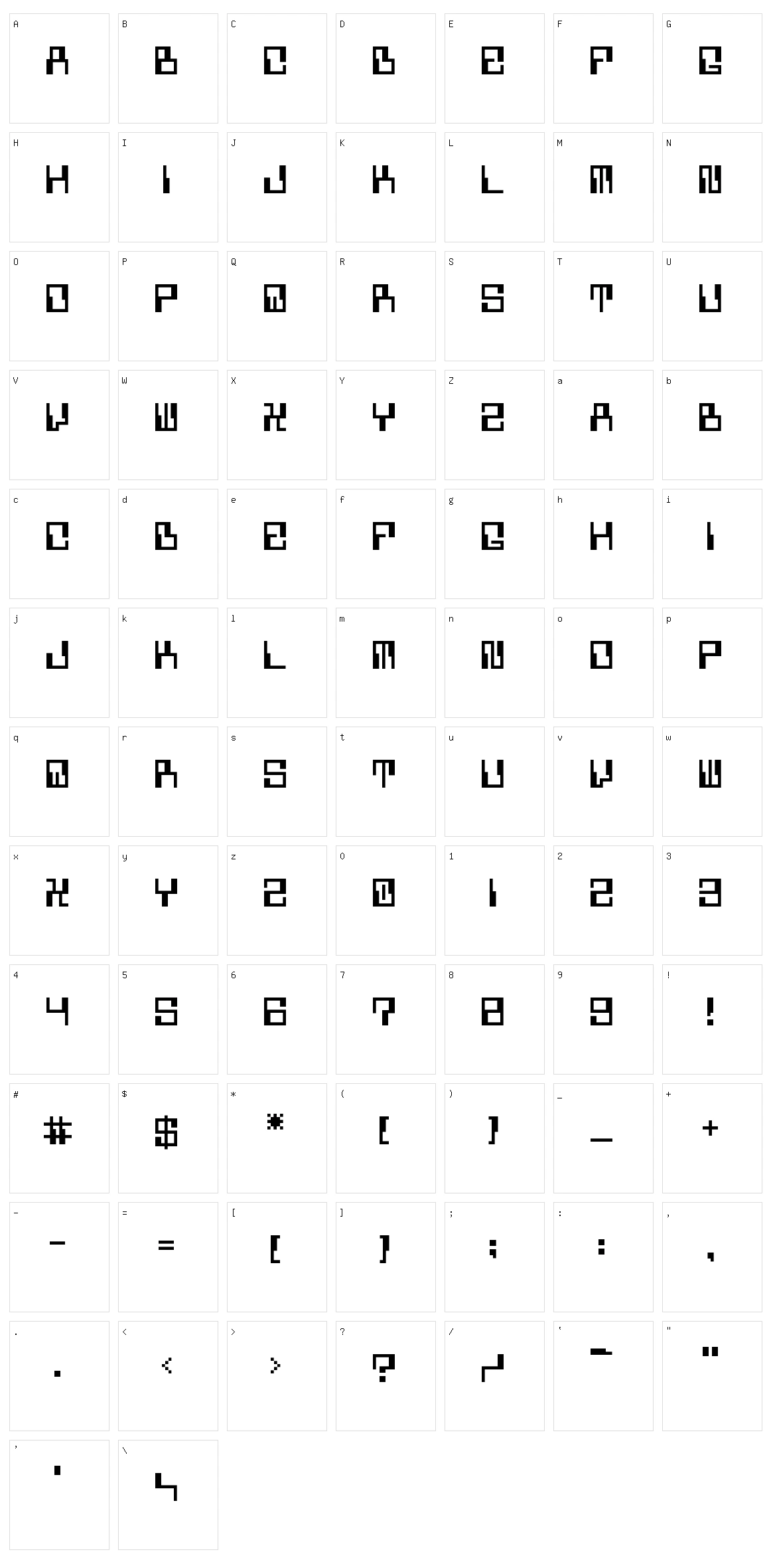 5 Computerized Character Set