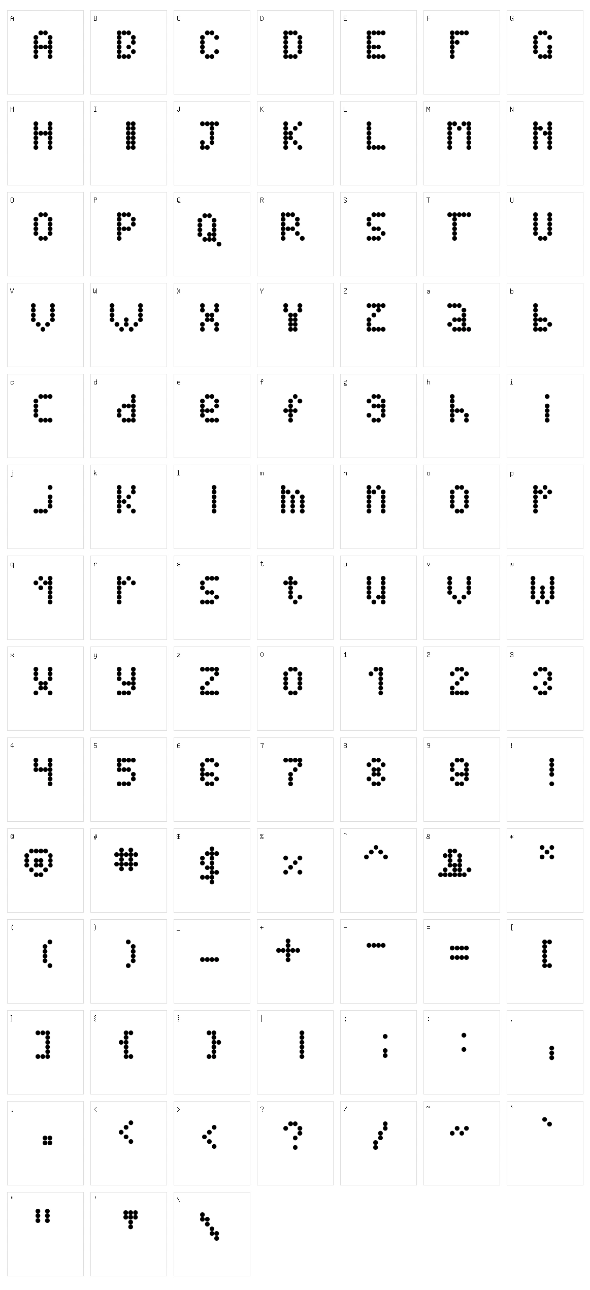 Alienss Character Set