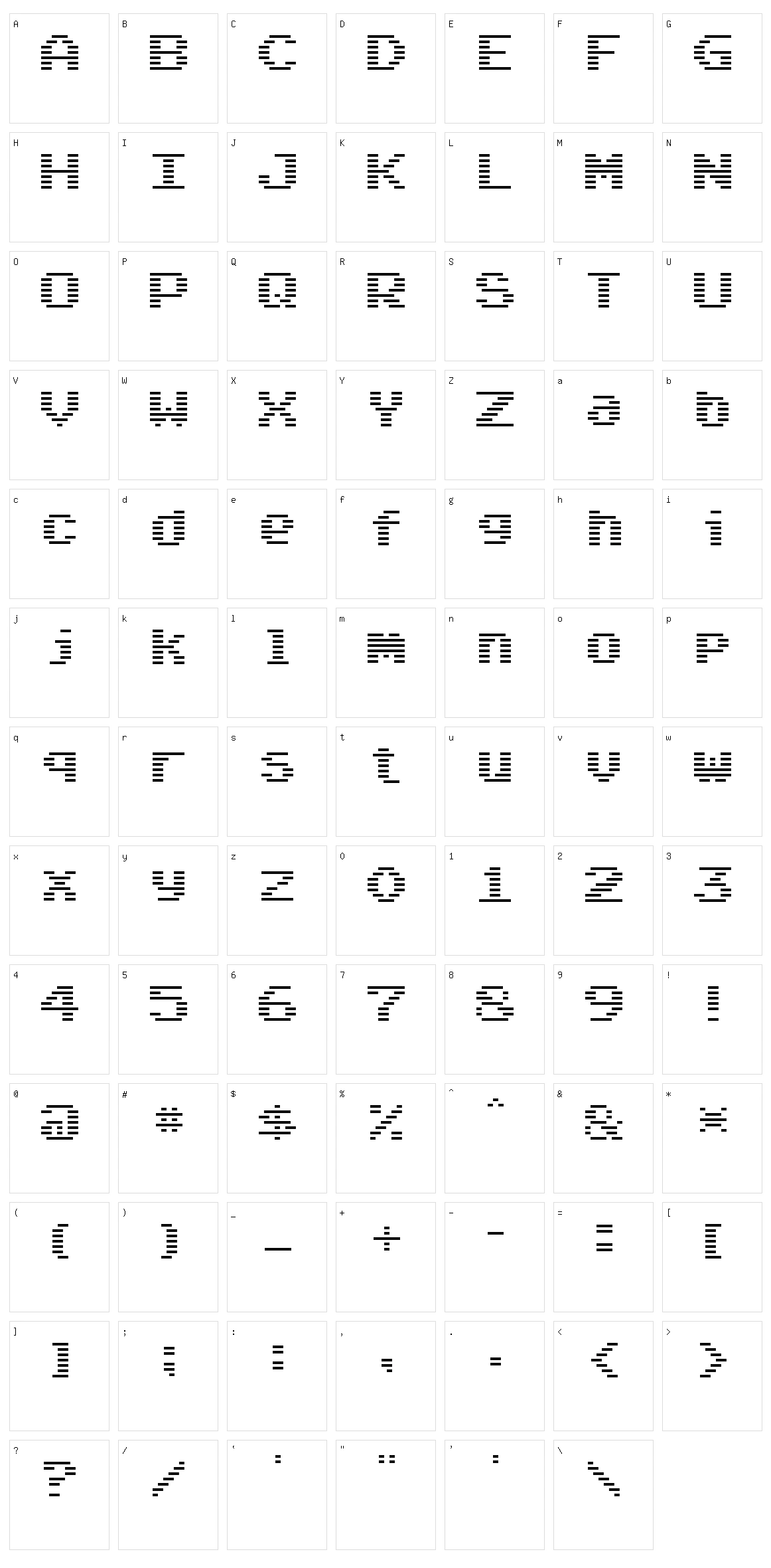 Arcade Classic Character Set