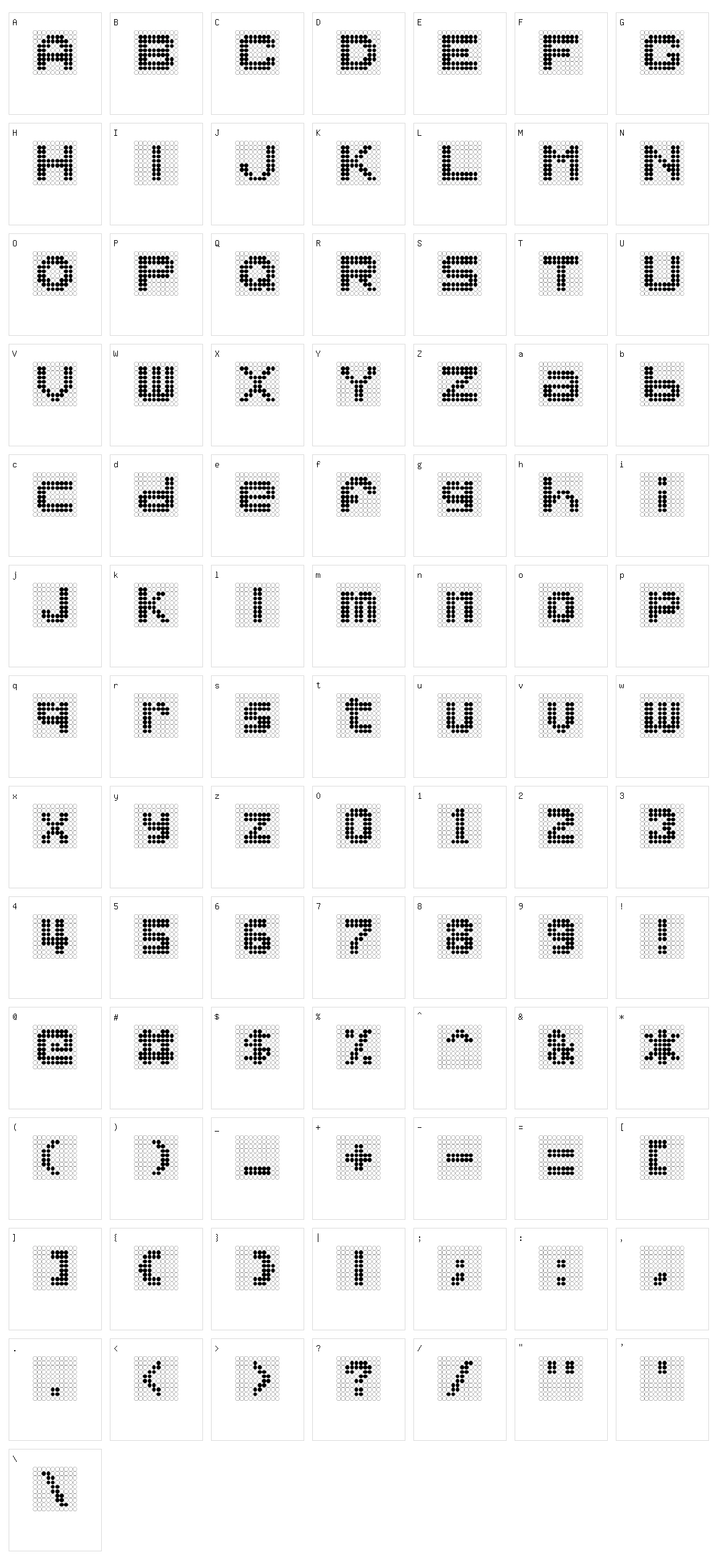 Ballplay Character Set