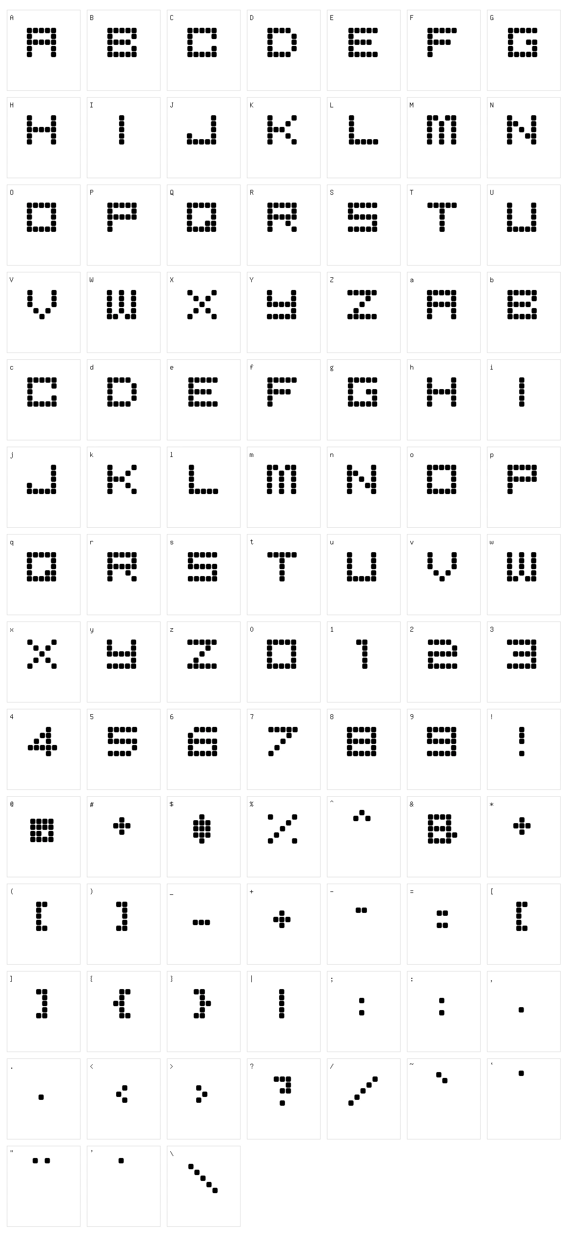 Bored Character Set