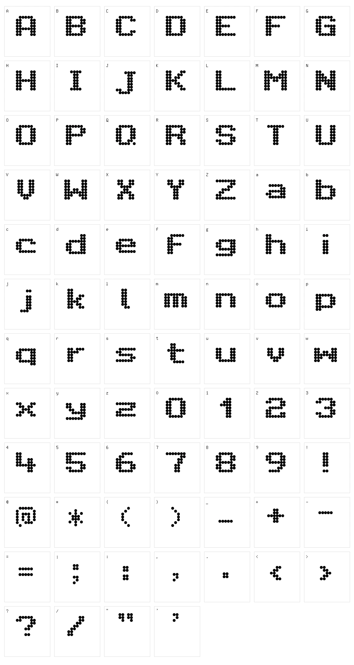 Citaro Voor (Enkele hoogte, Breed) Character Set