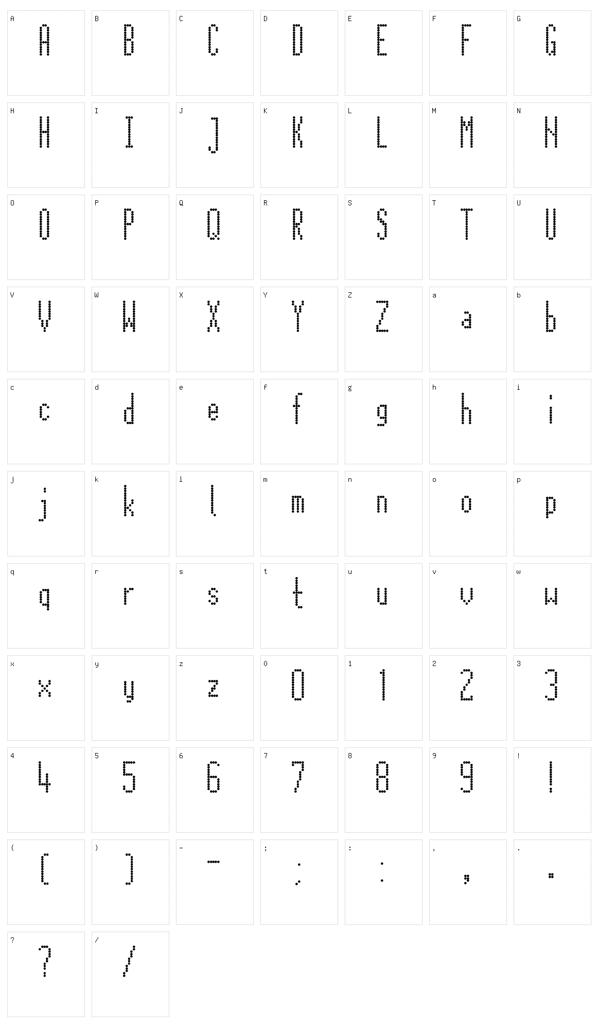 Citaro Zij DS Character Set