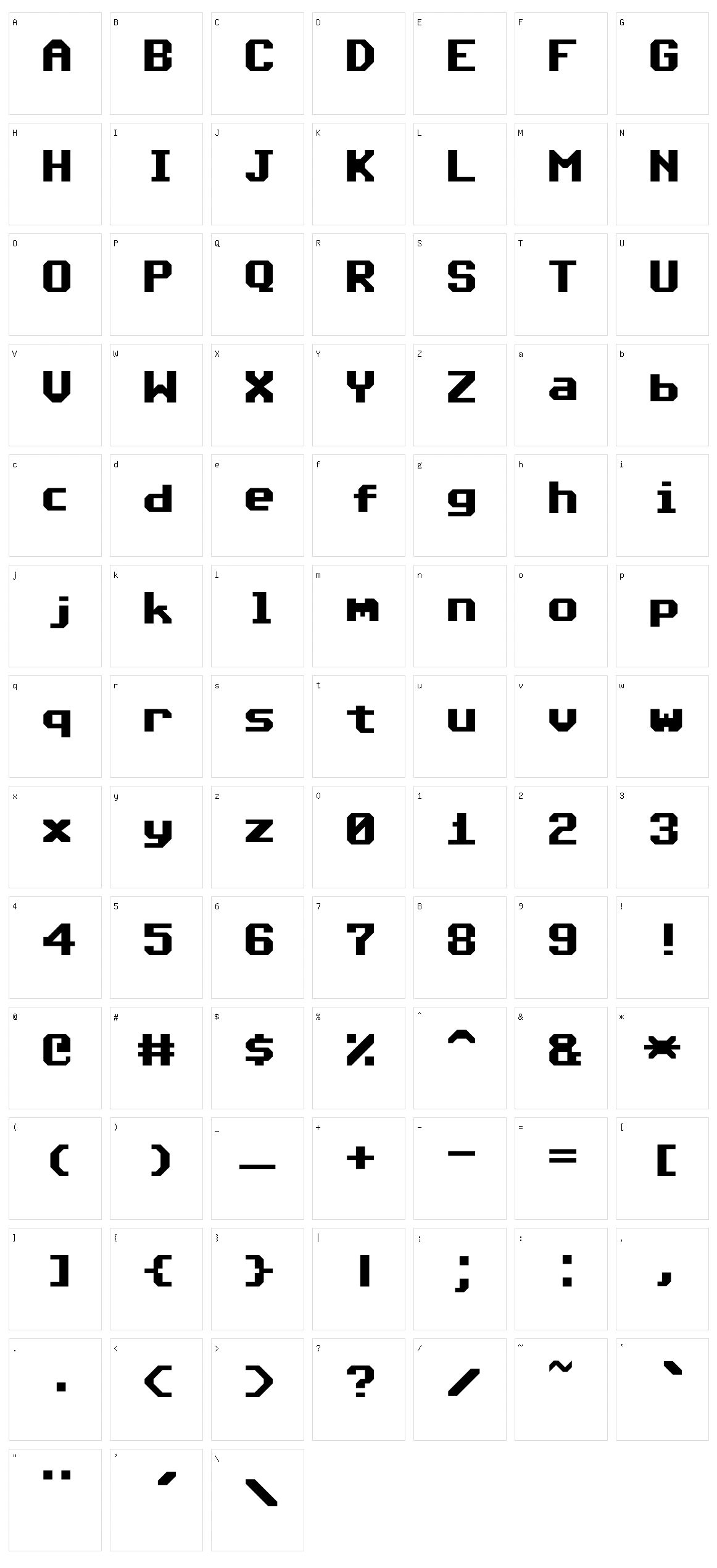 Commodore 64 Character Set