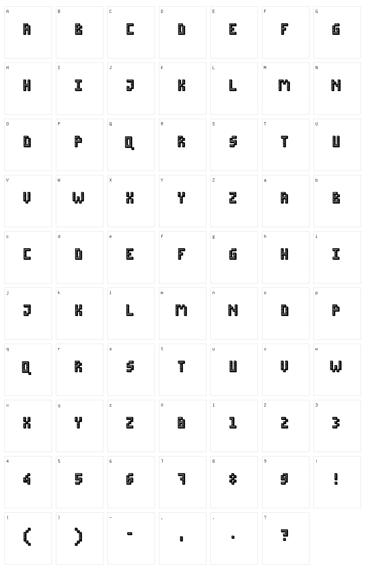 CRT Overscan Character Set