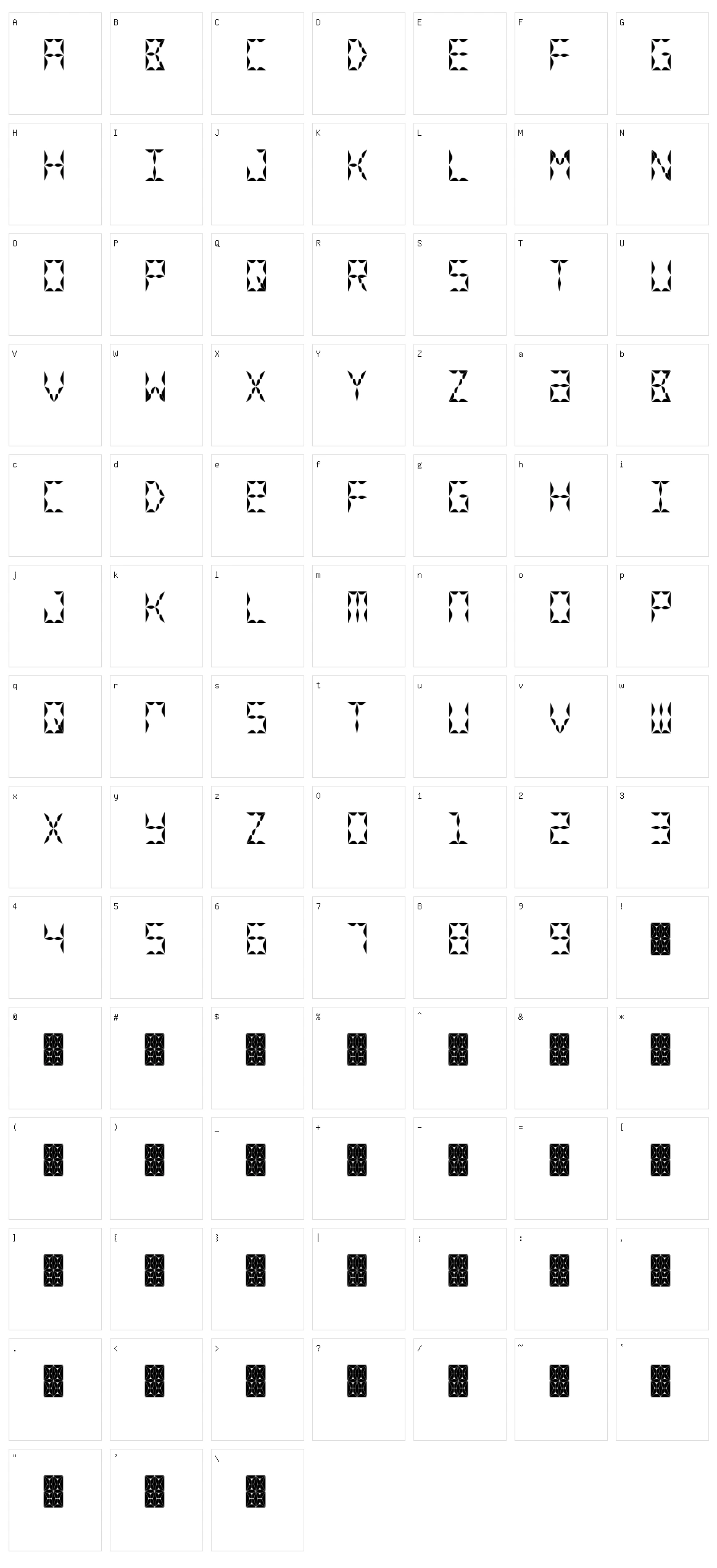 Crystal Watch Character Set