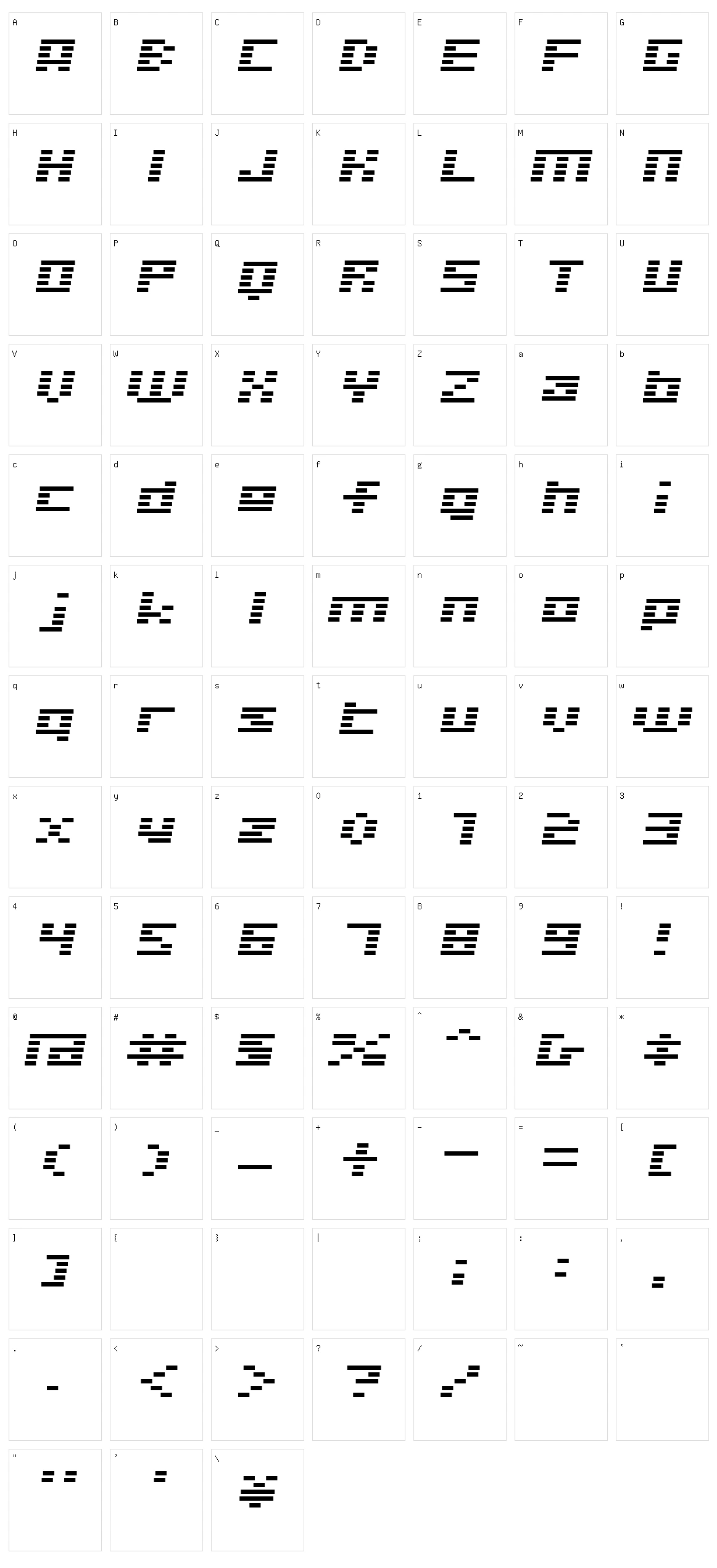 D3 Digitalism Character Set