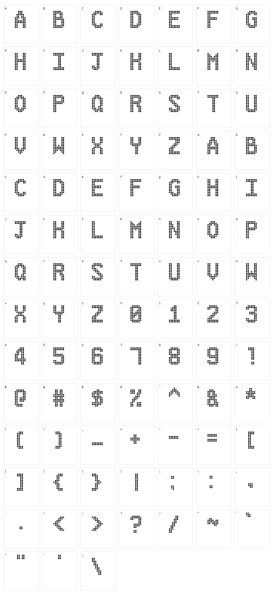 Danger on the Motorway Character Set