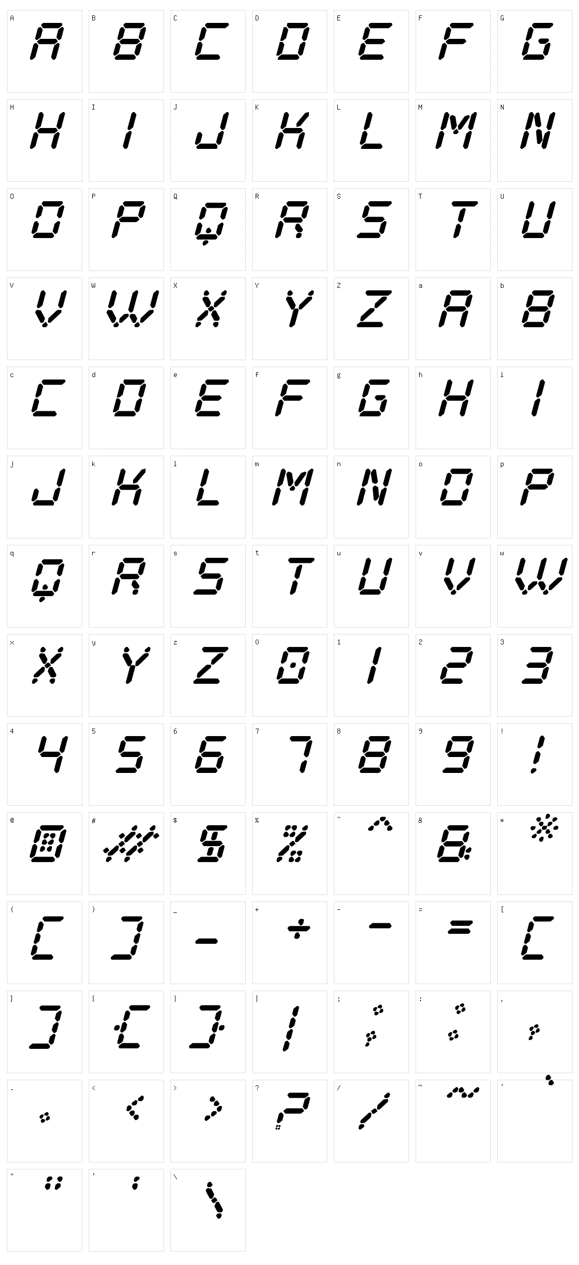 Digital Play St Character Set