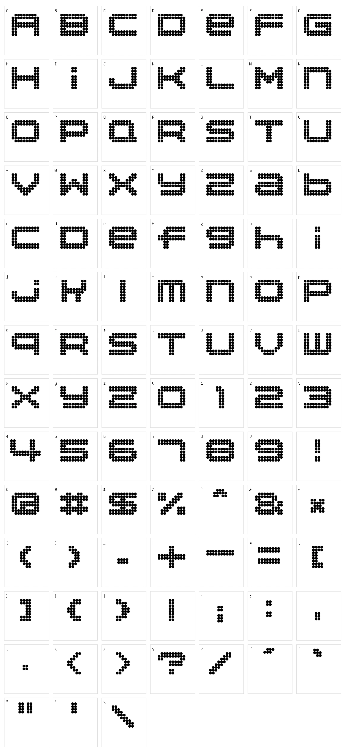 Disorient Character Set