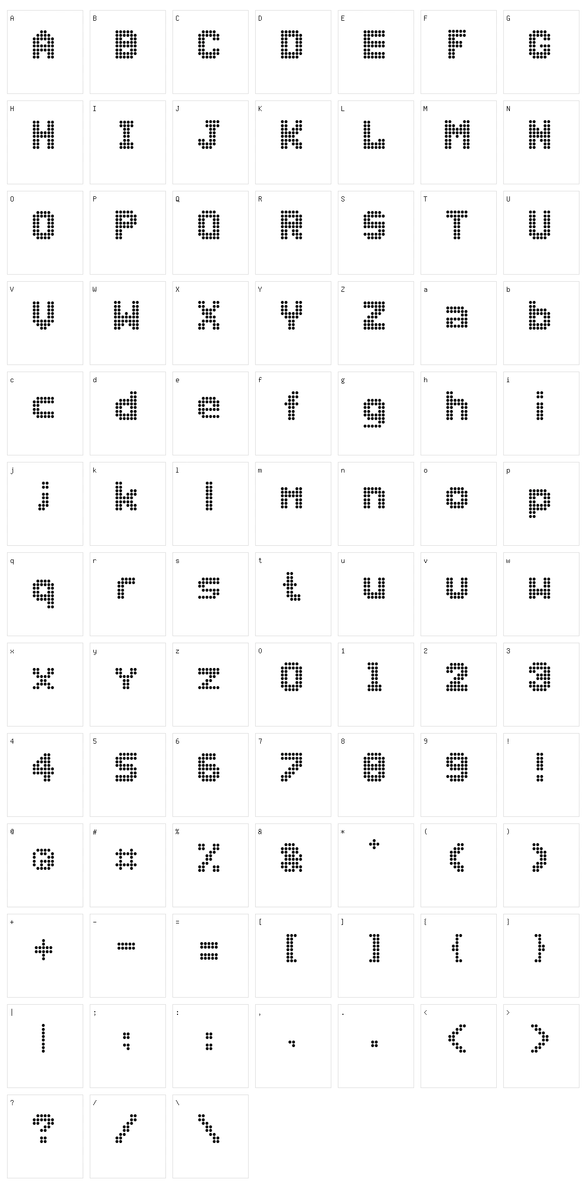 Dolly Dots Character Set