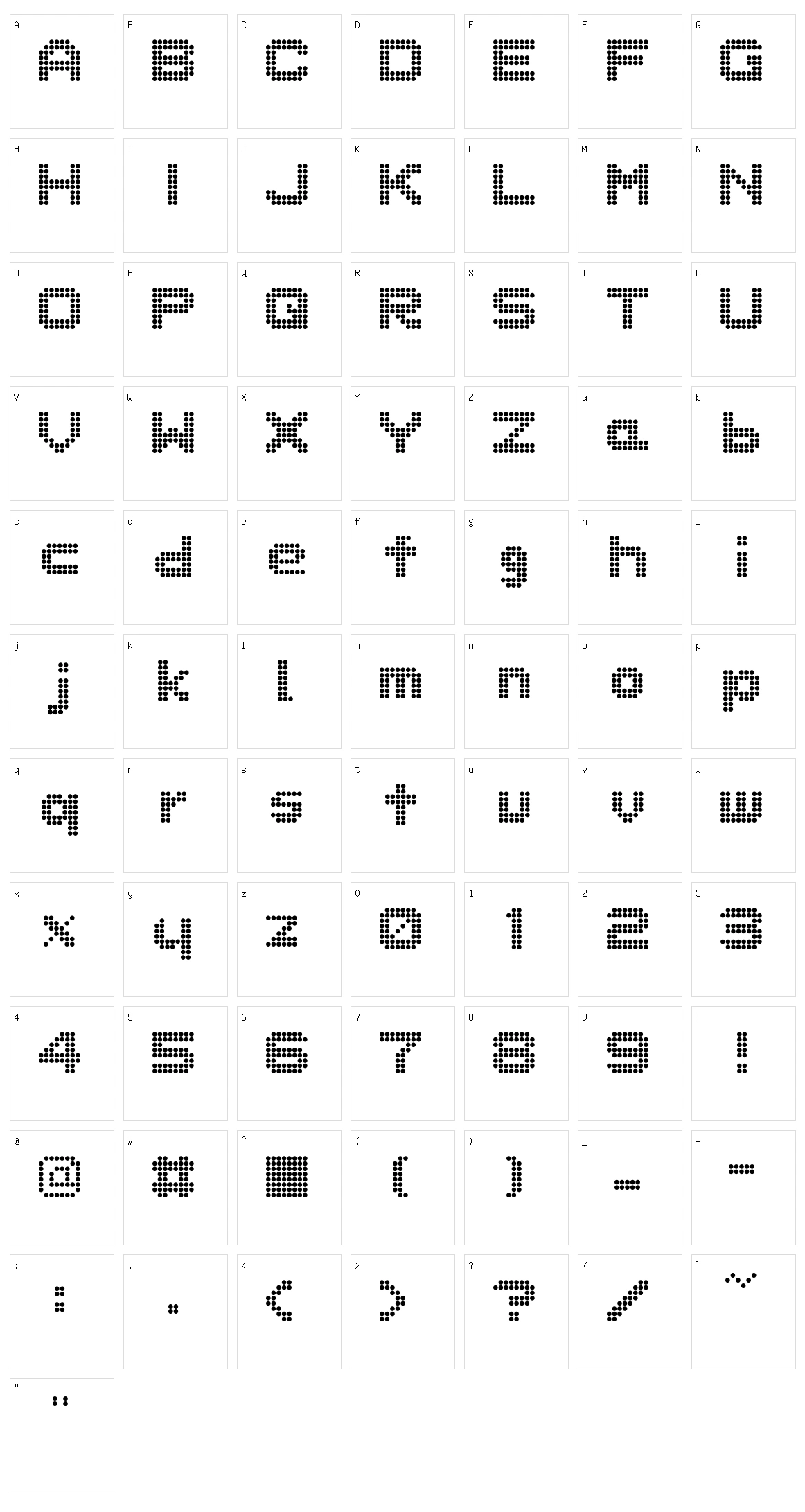 Dot Special + Kana Character Set