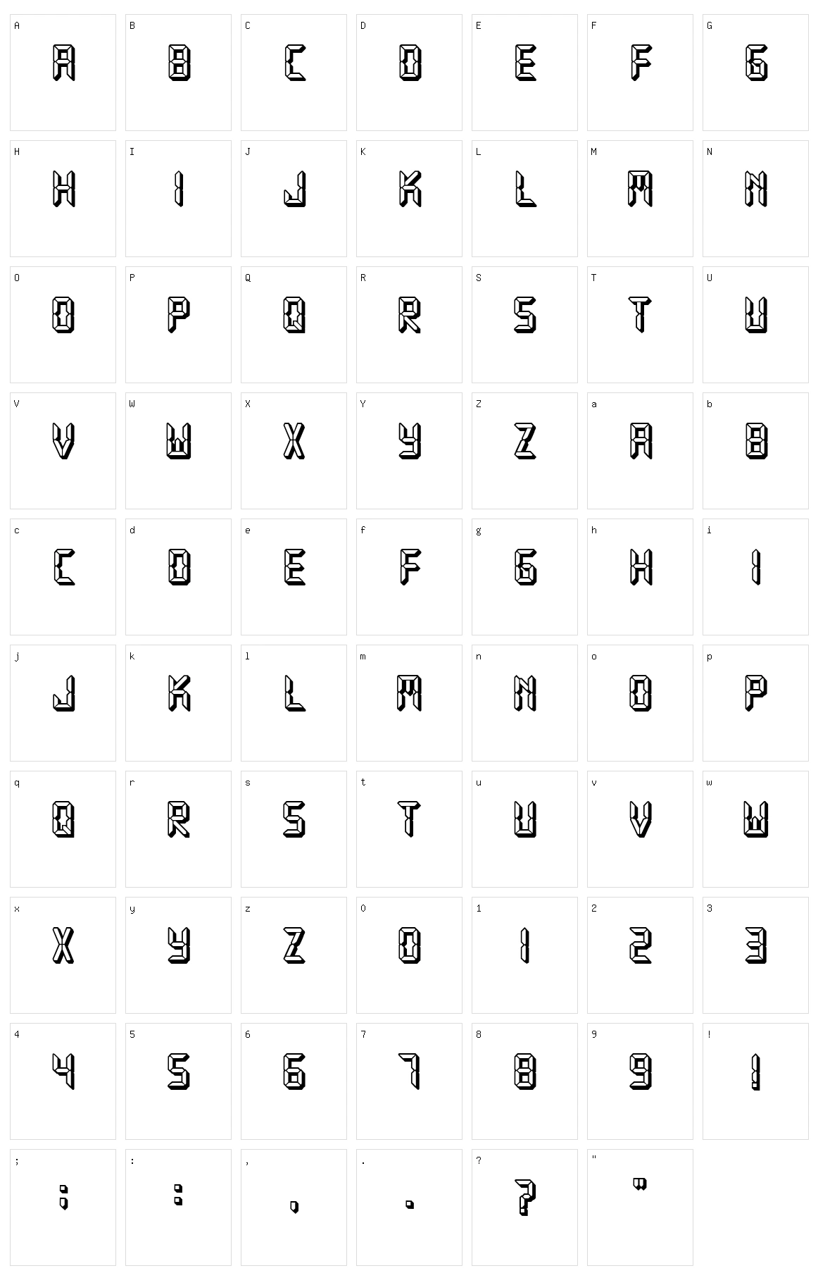 Fake Hope Character Set