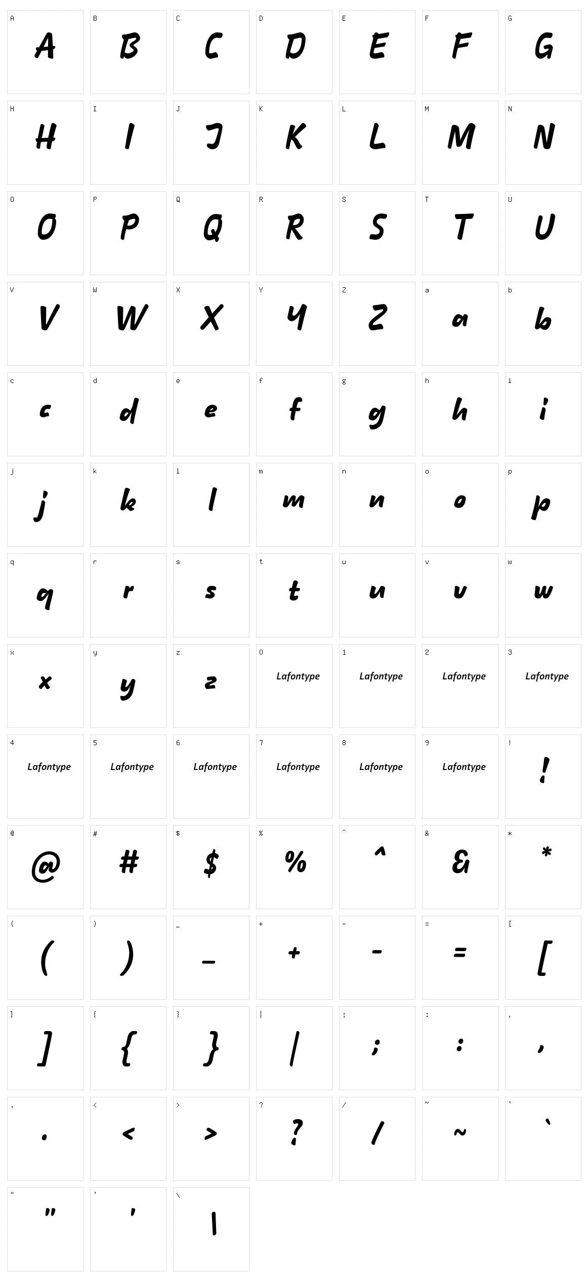 Hindia Character Set
