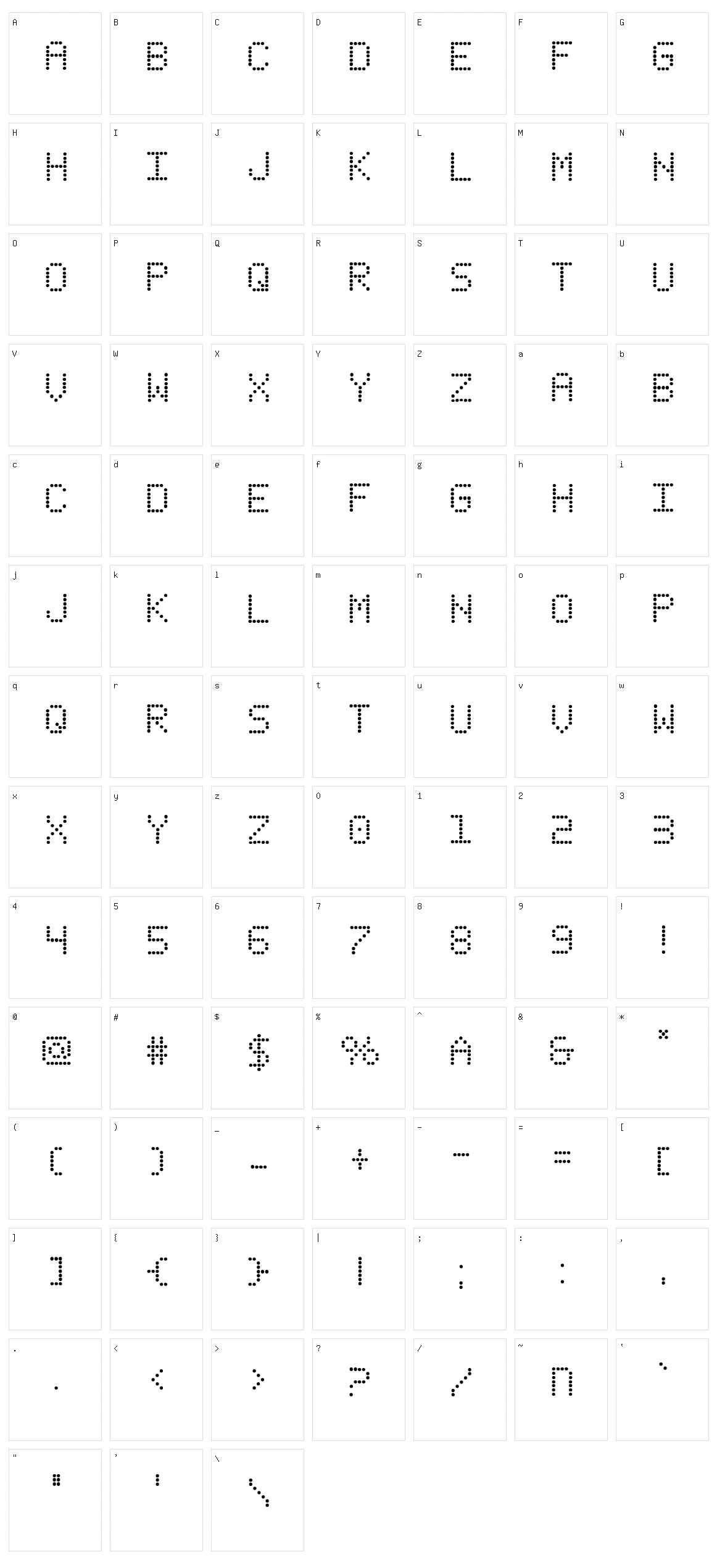 Fanfare Ticket Character Set