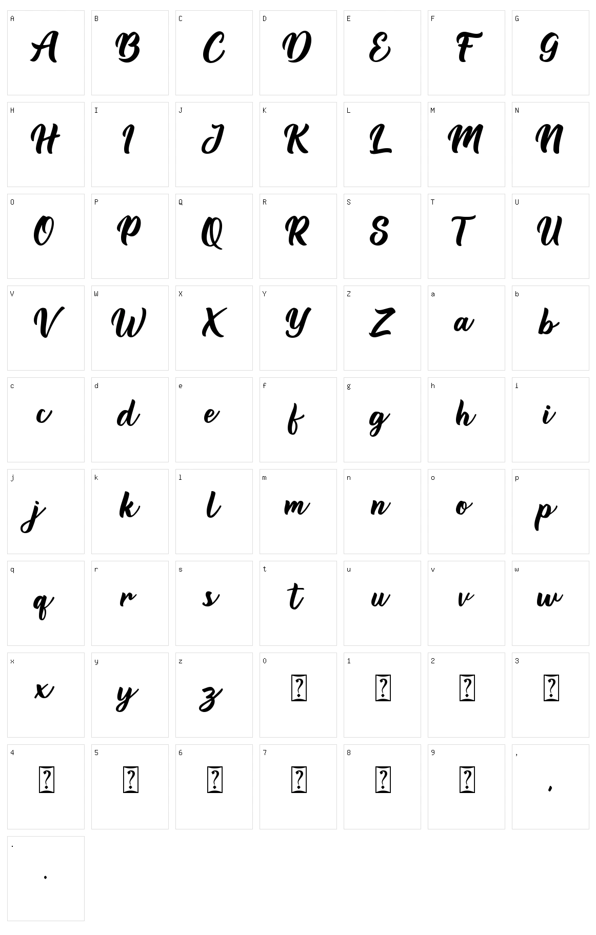 Darion Character Set