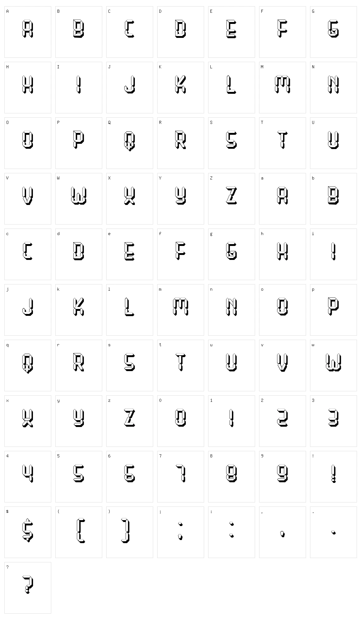 Gigabyte Character Set