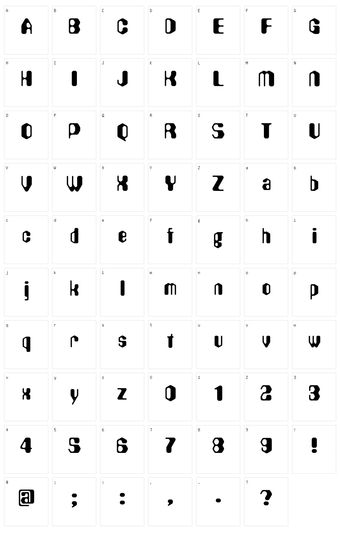 Hexadecimal Character Set