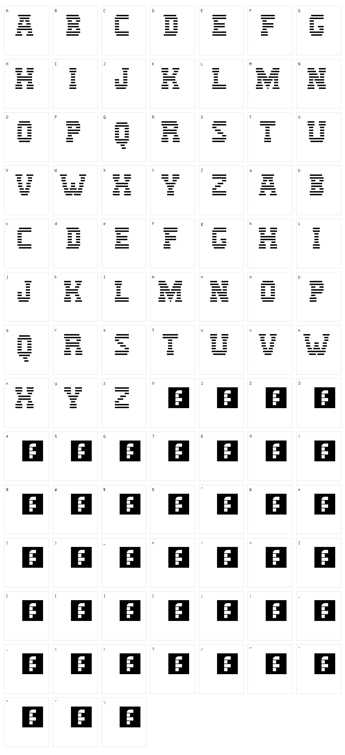 IBM Logo Character Set