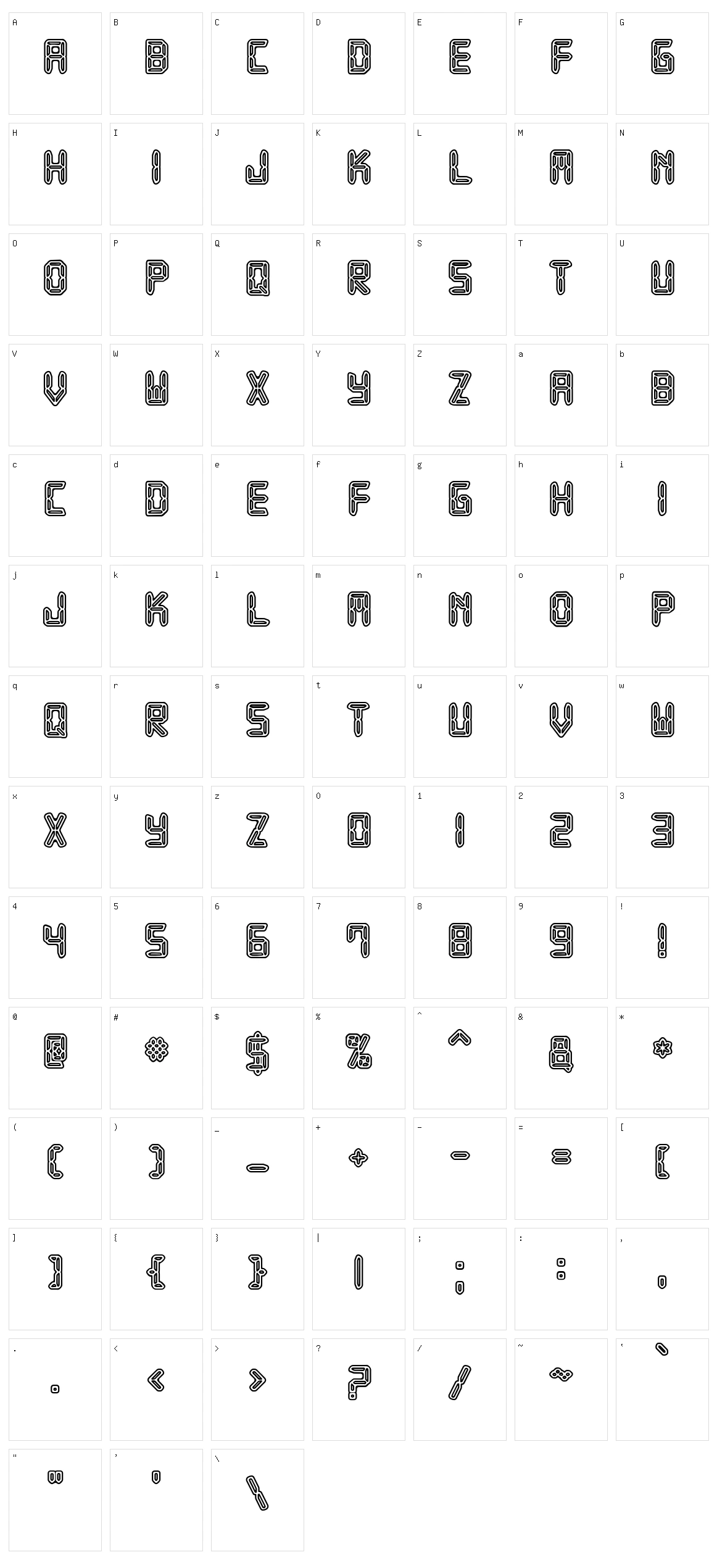 JMH Robotus Character Set
