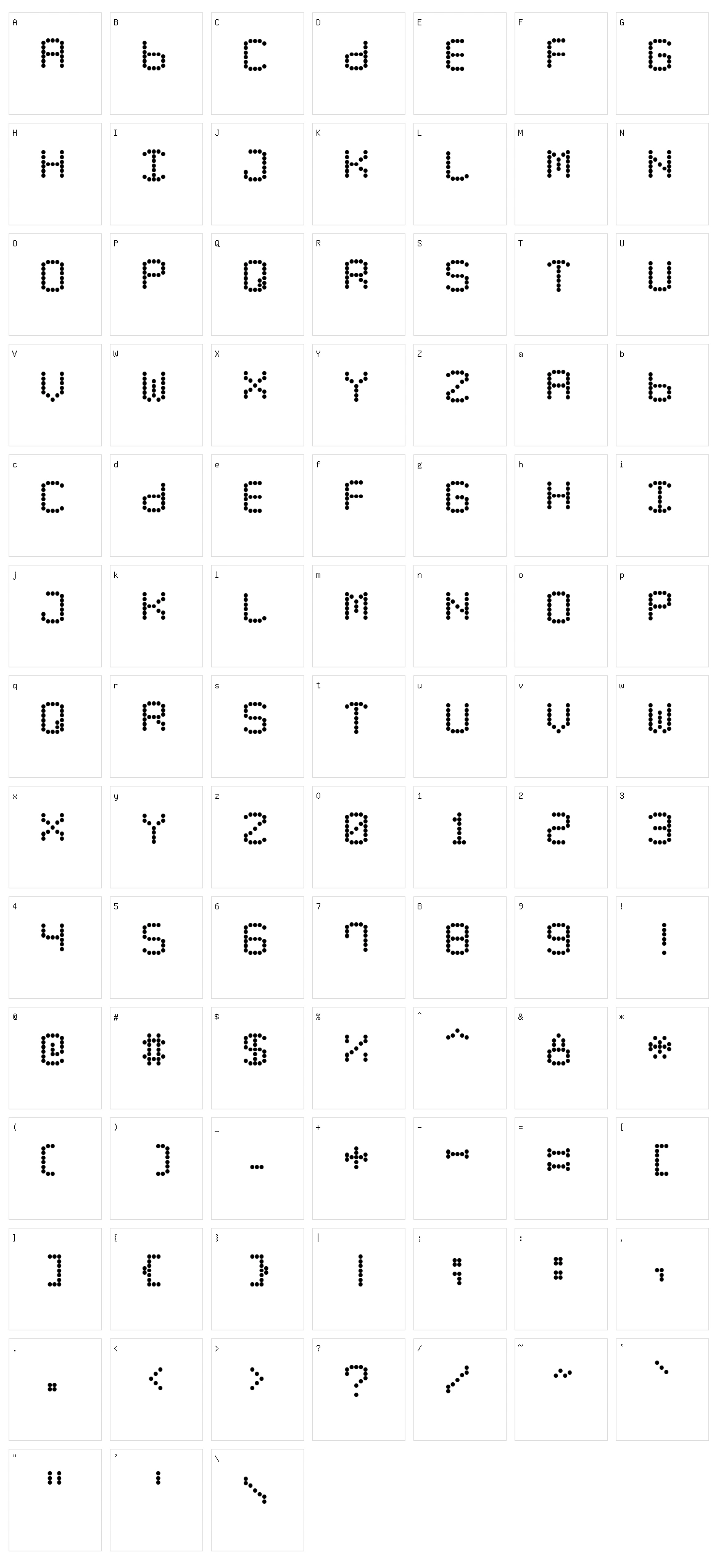 LED Counter Plus 7 Character Set