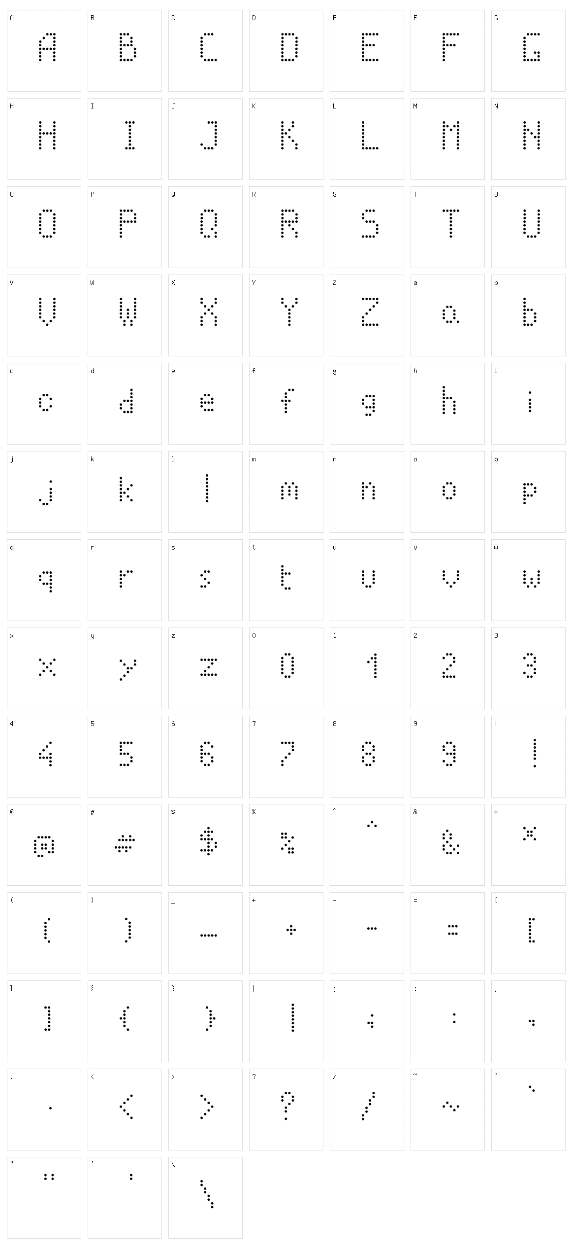 Led Panel Station On Character Set