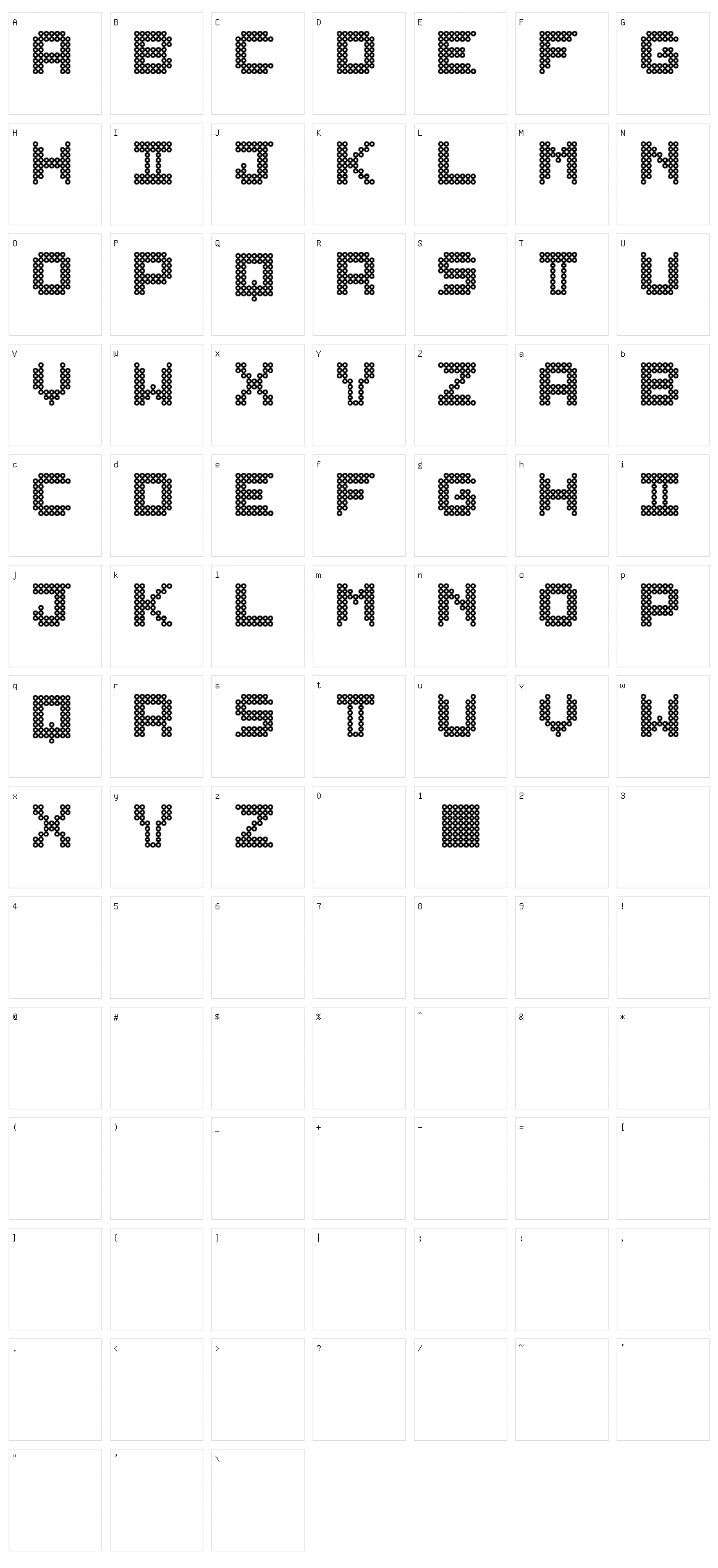 Leders ST Character Set