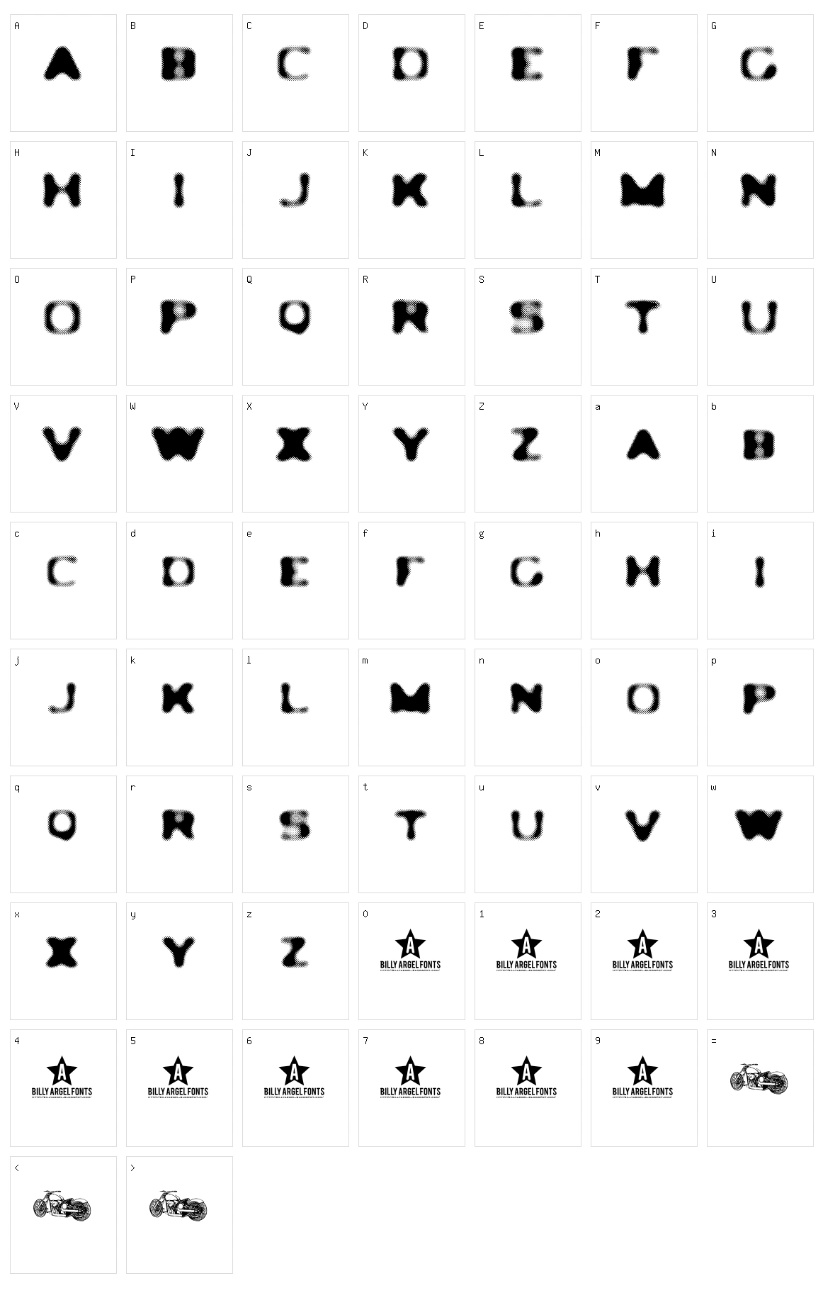 Ledlight Character Set