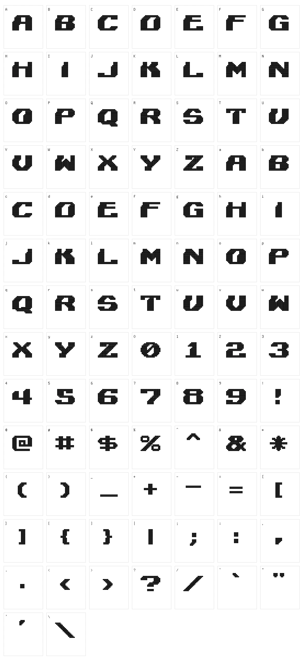 Lightman Character Set