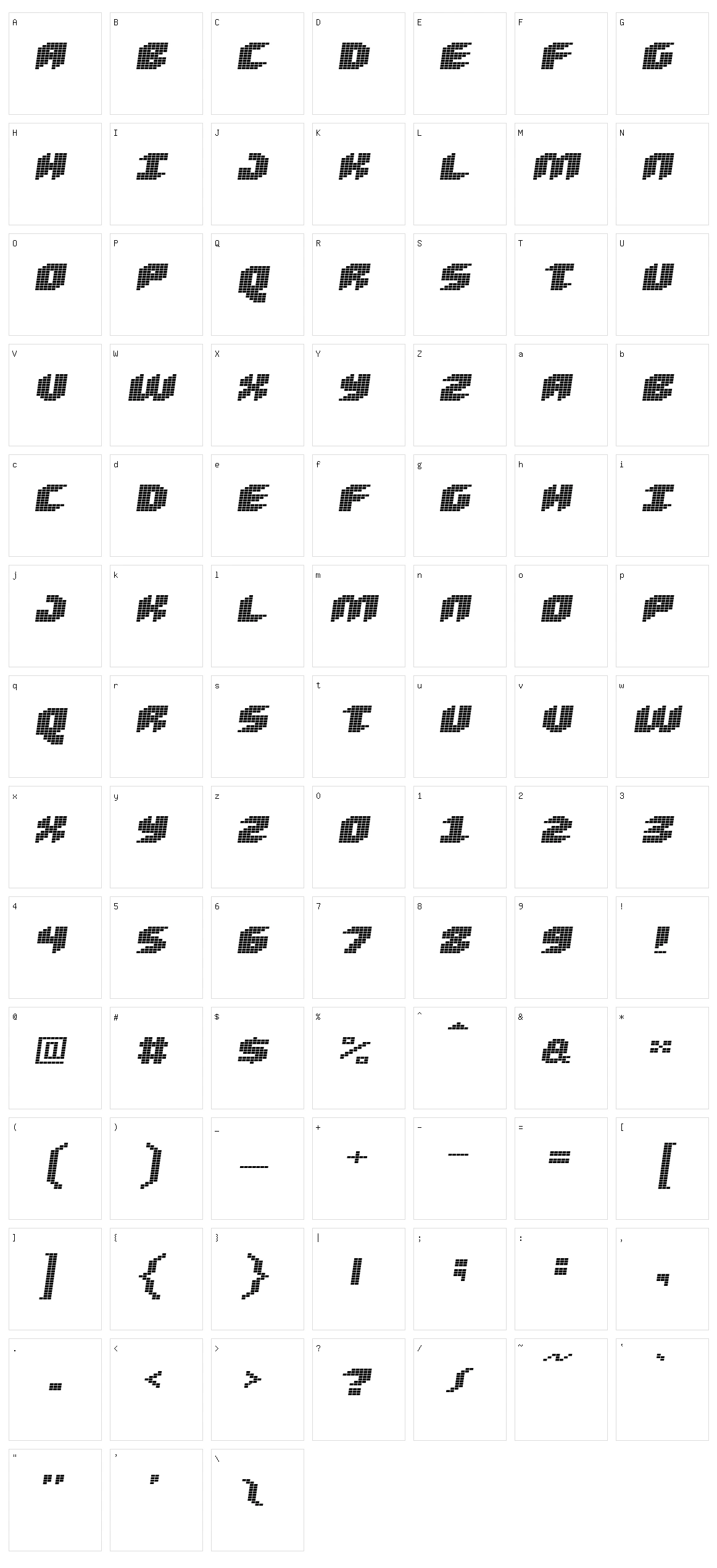 Loud Noise Character Set