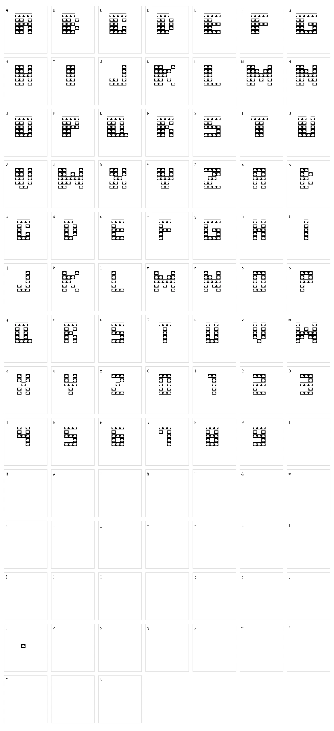 M31 Monkey Kong Character Set