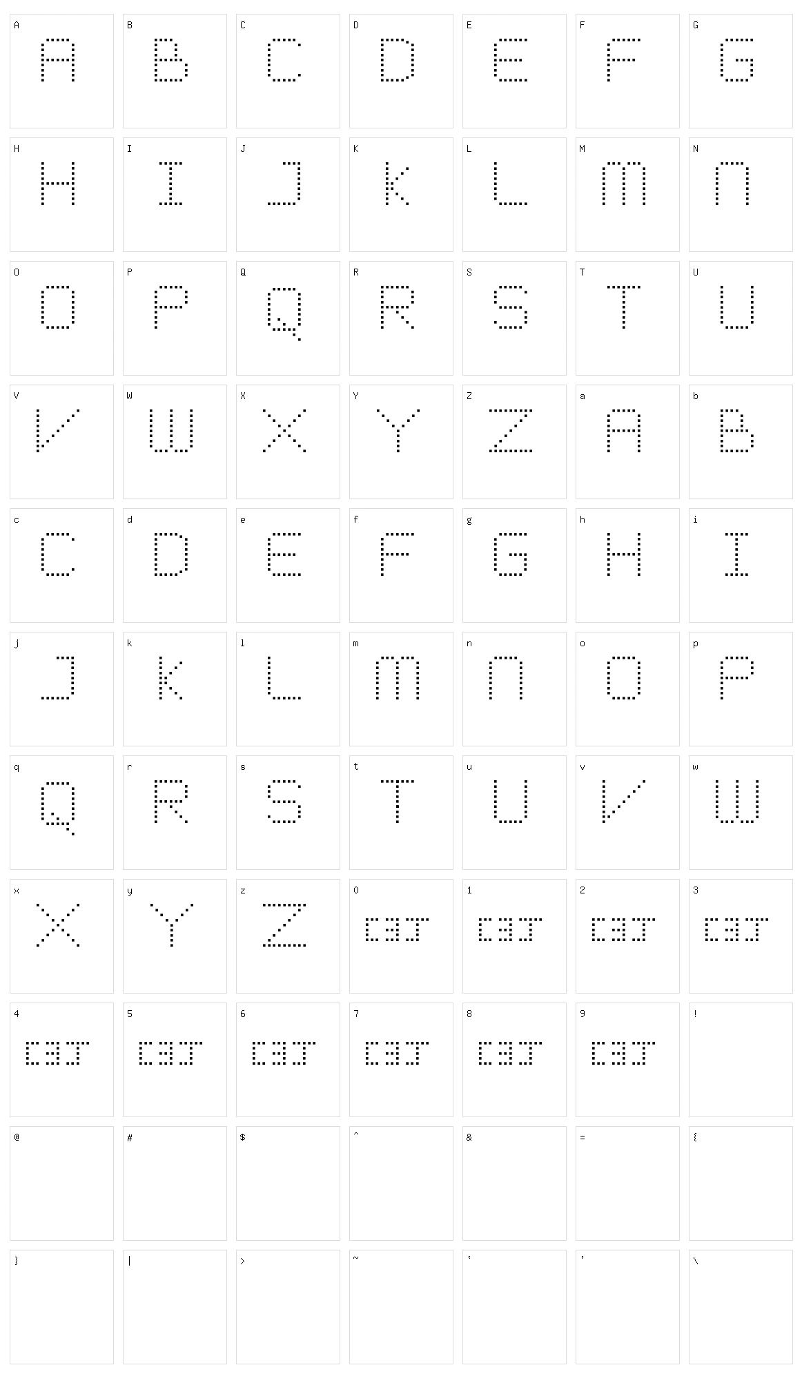 Meticulous Round Character Set