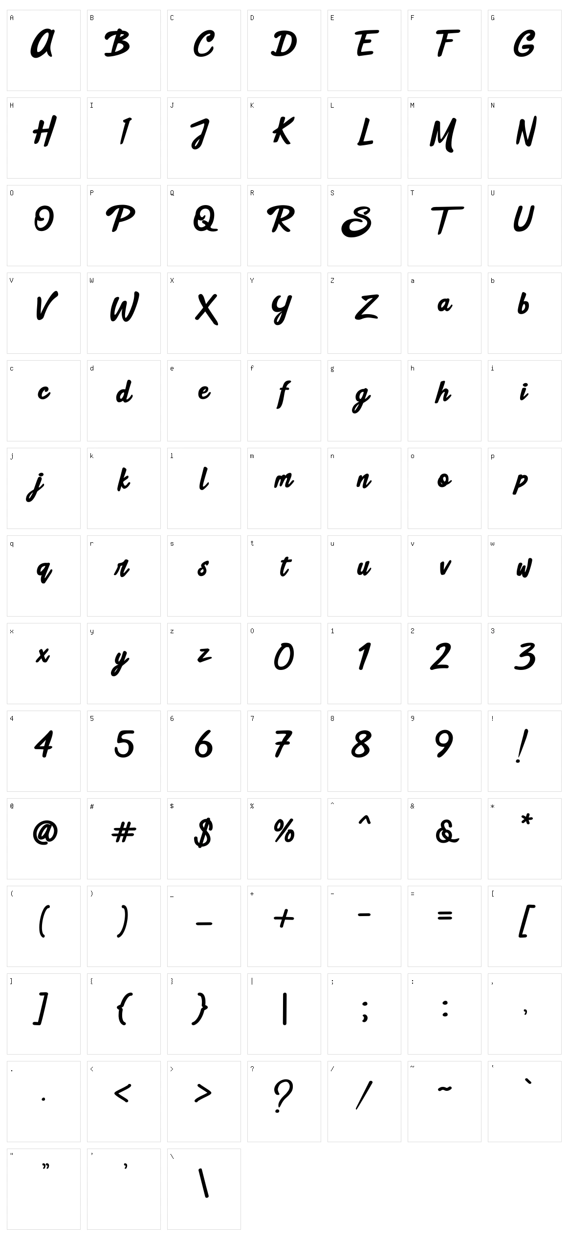 Black Street Character Set