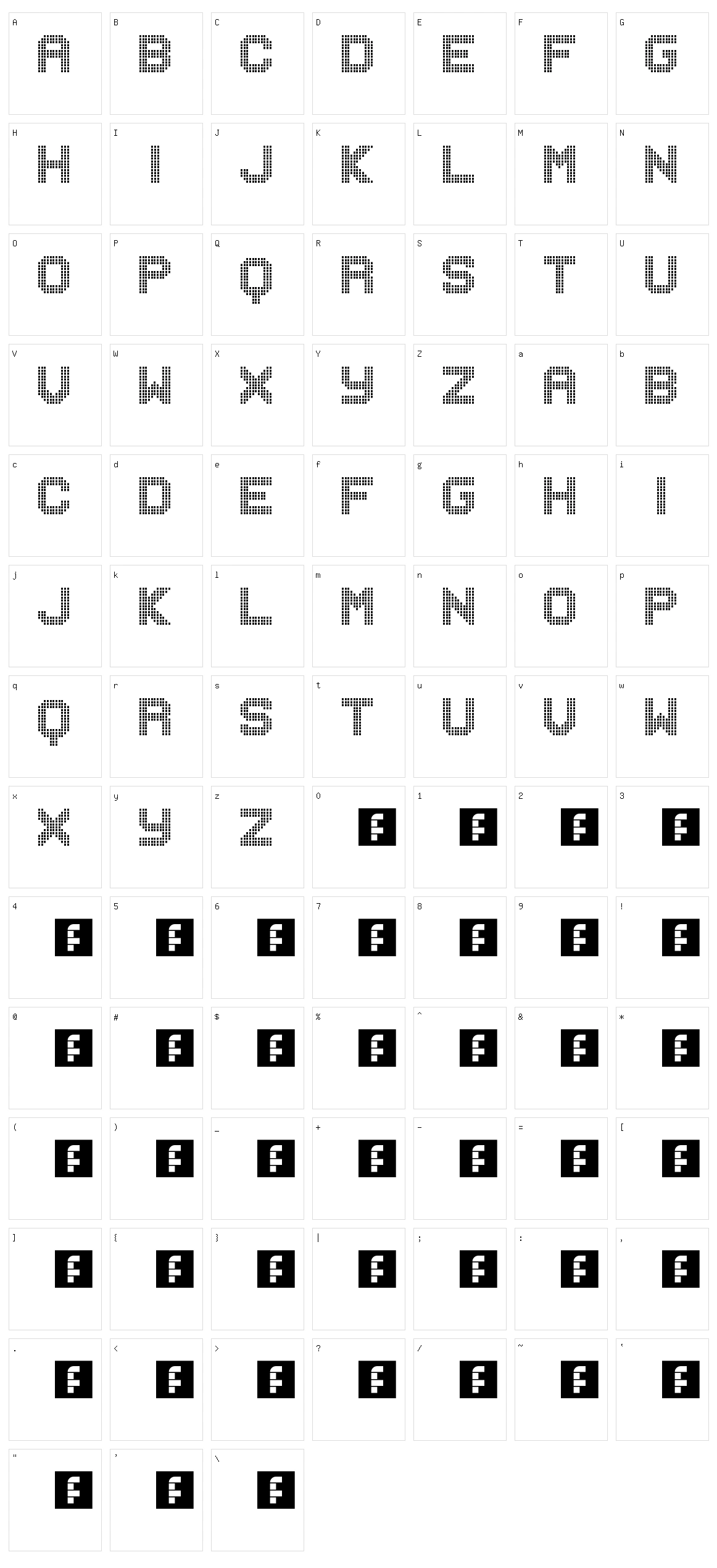 Musicnet Character Set