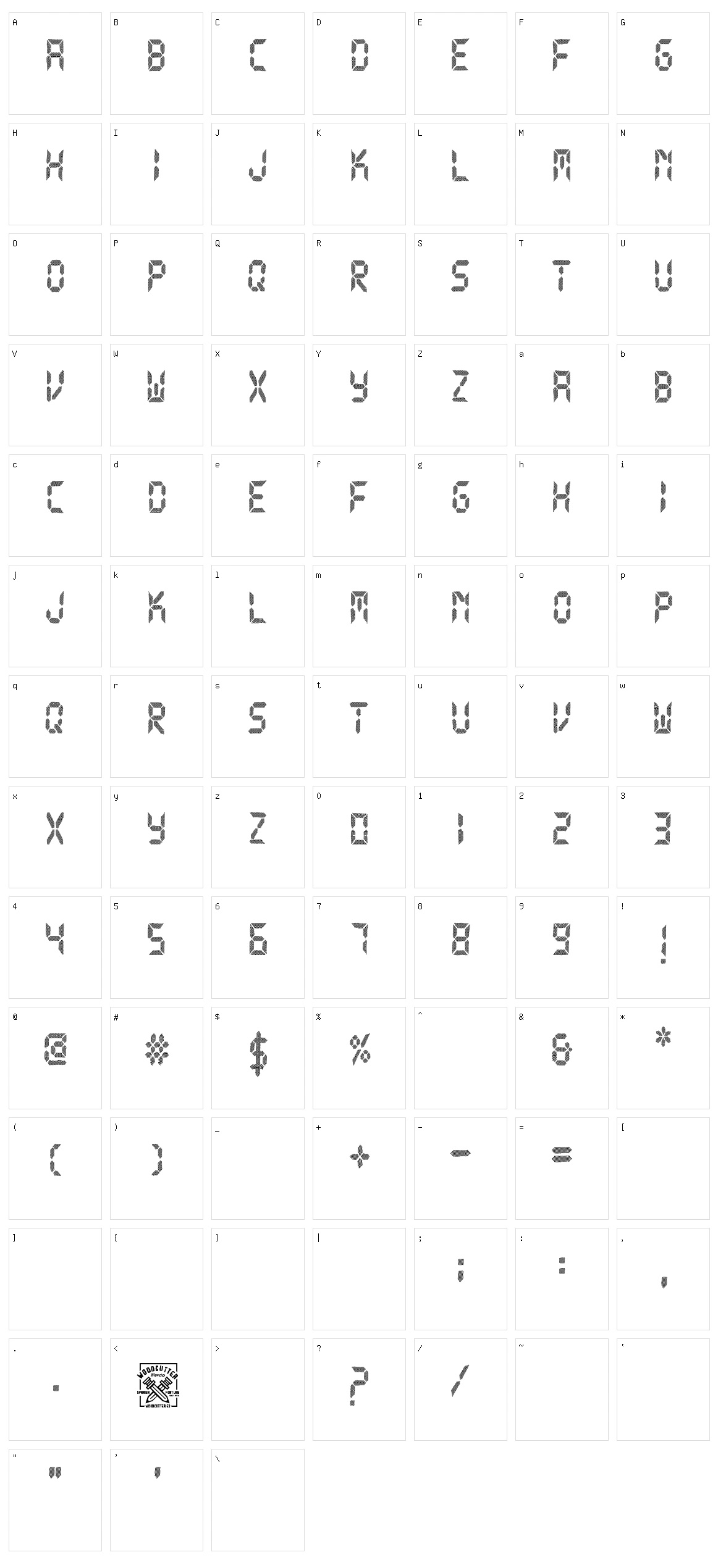 New Watch Character Set