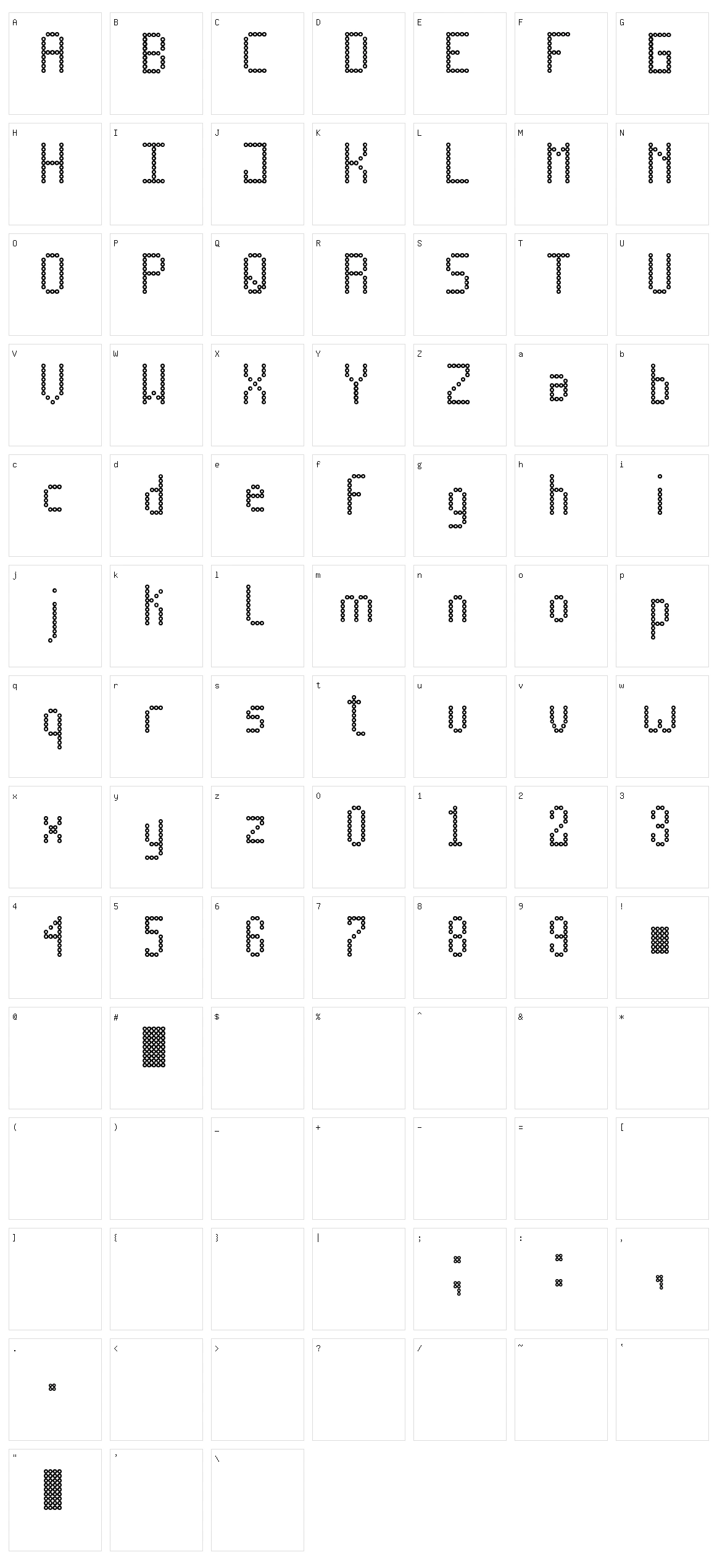 News Board TFB Character Set