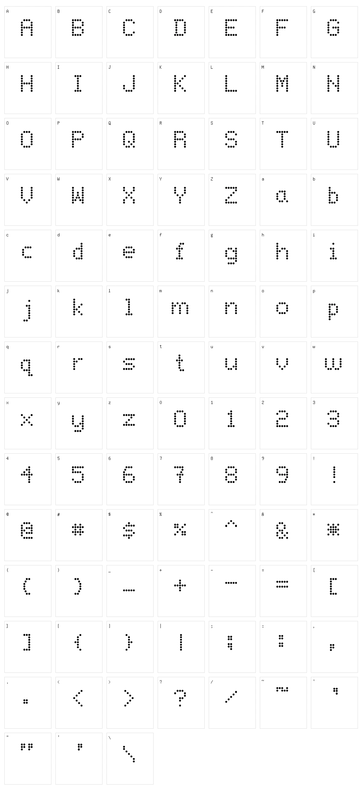 Only When I Do Fonts Character Set