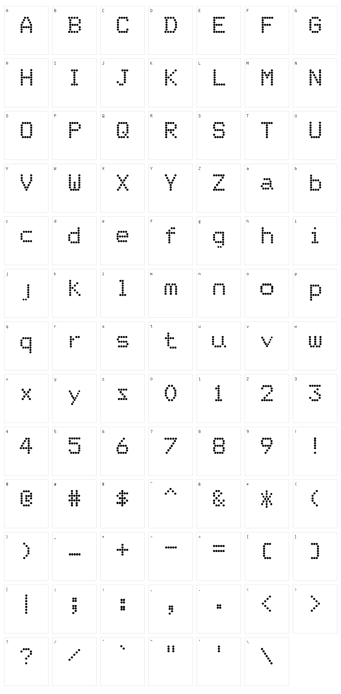 Ordre de Depart Character Set