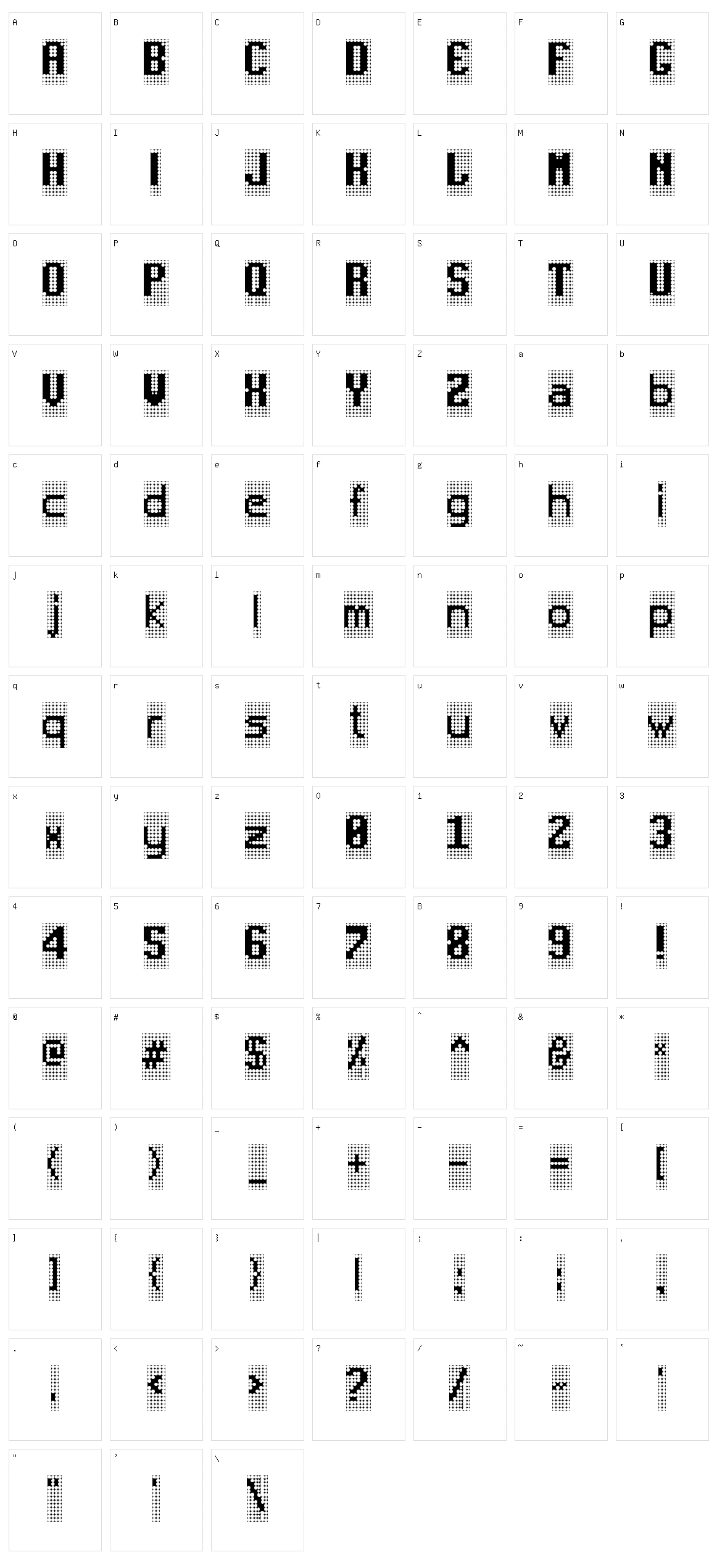 Pimples Character Set