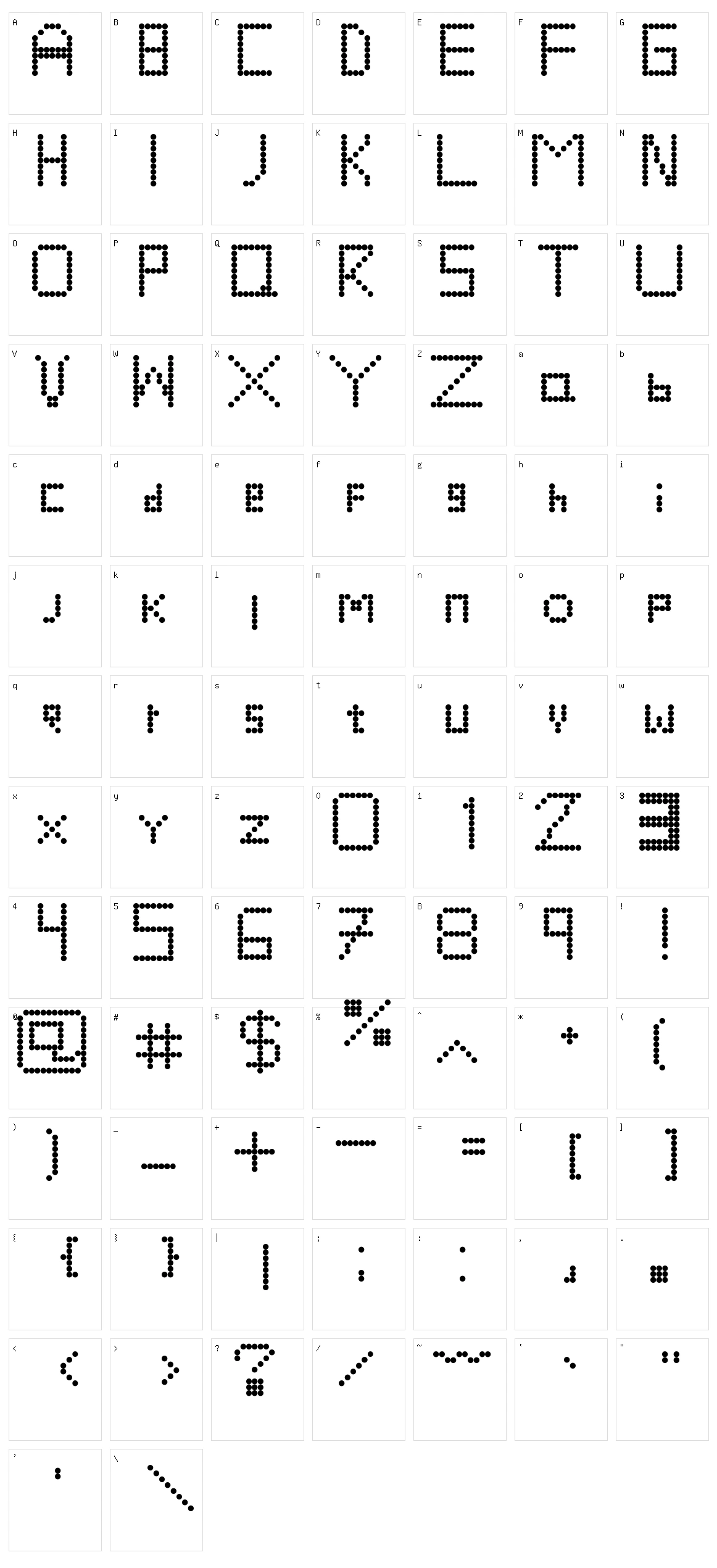 RetroVolution Character Set