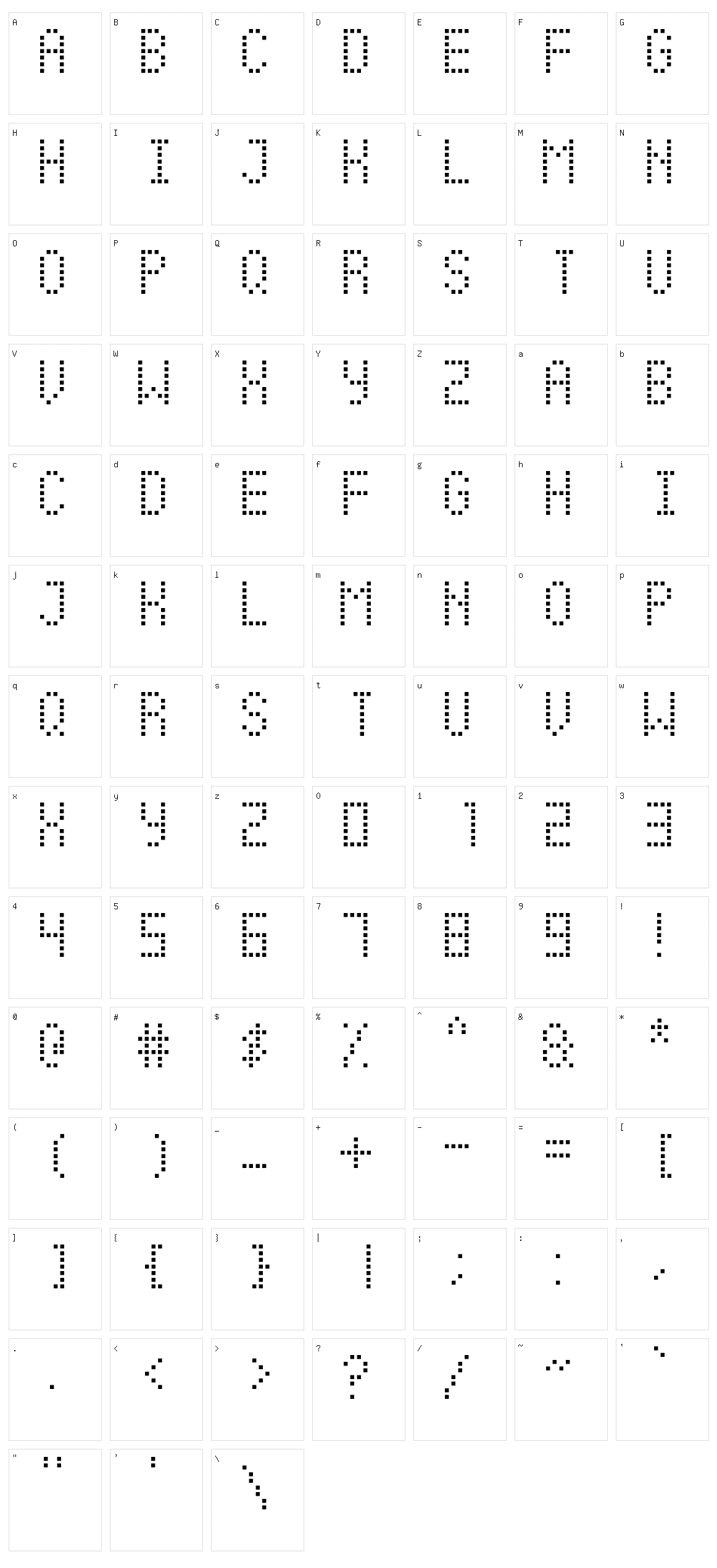 Soccer Scoreboard Character Set