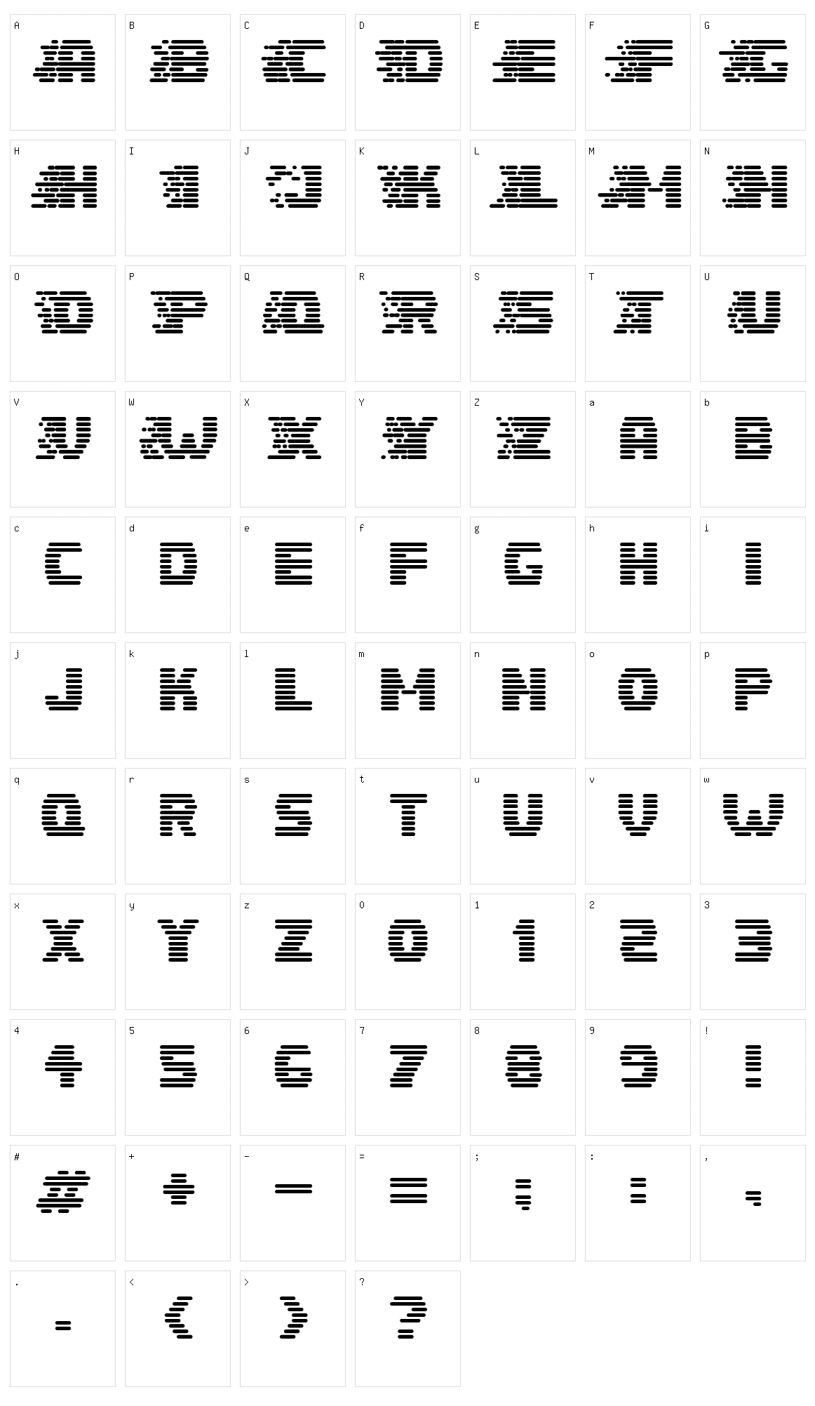 Speedster Character Set