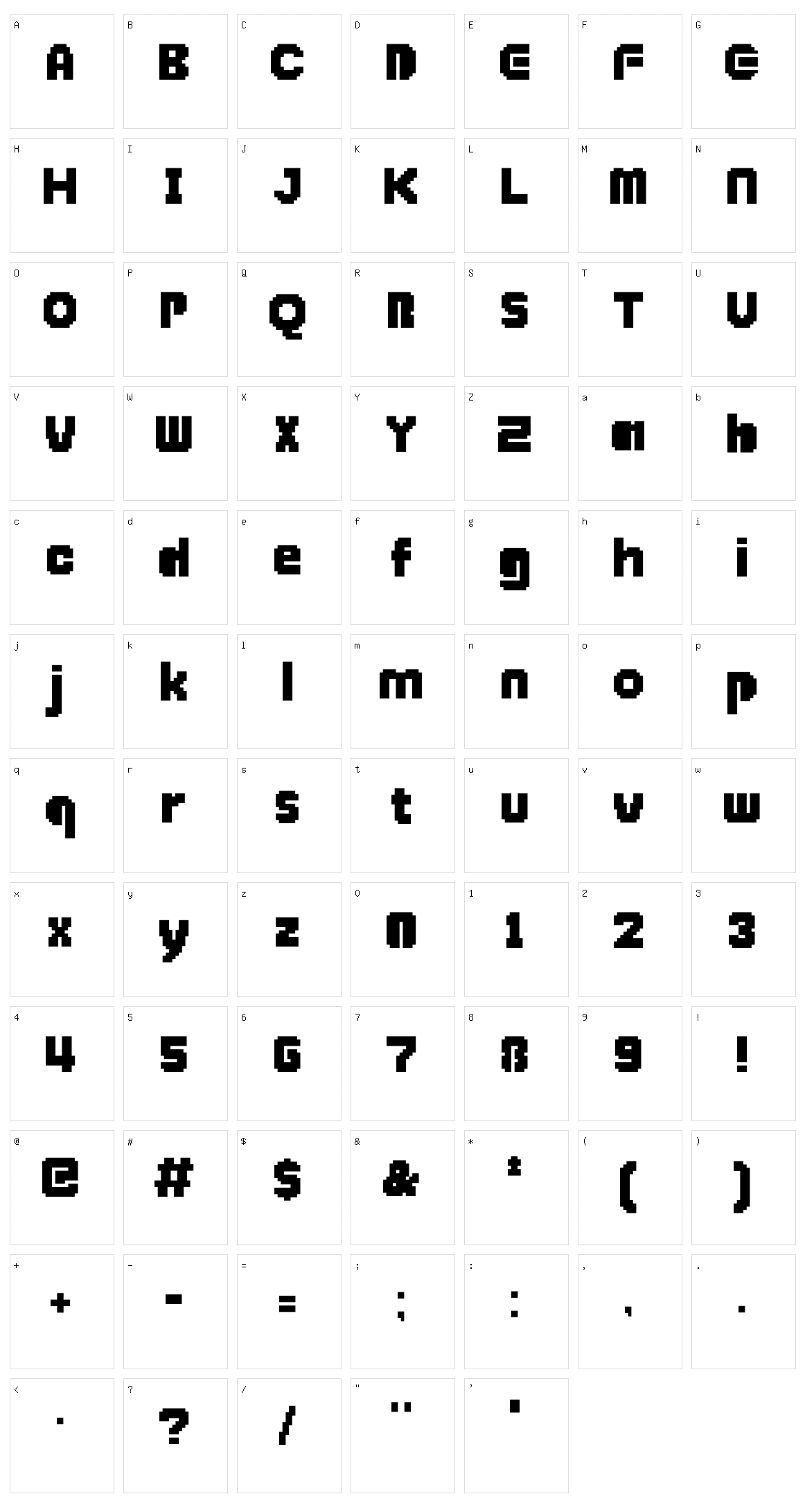 Super Mario 85 Character Set