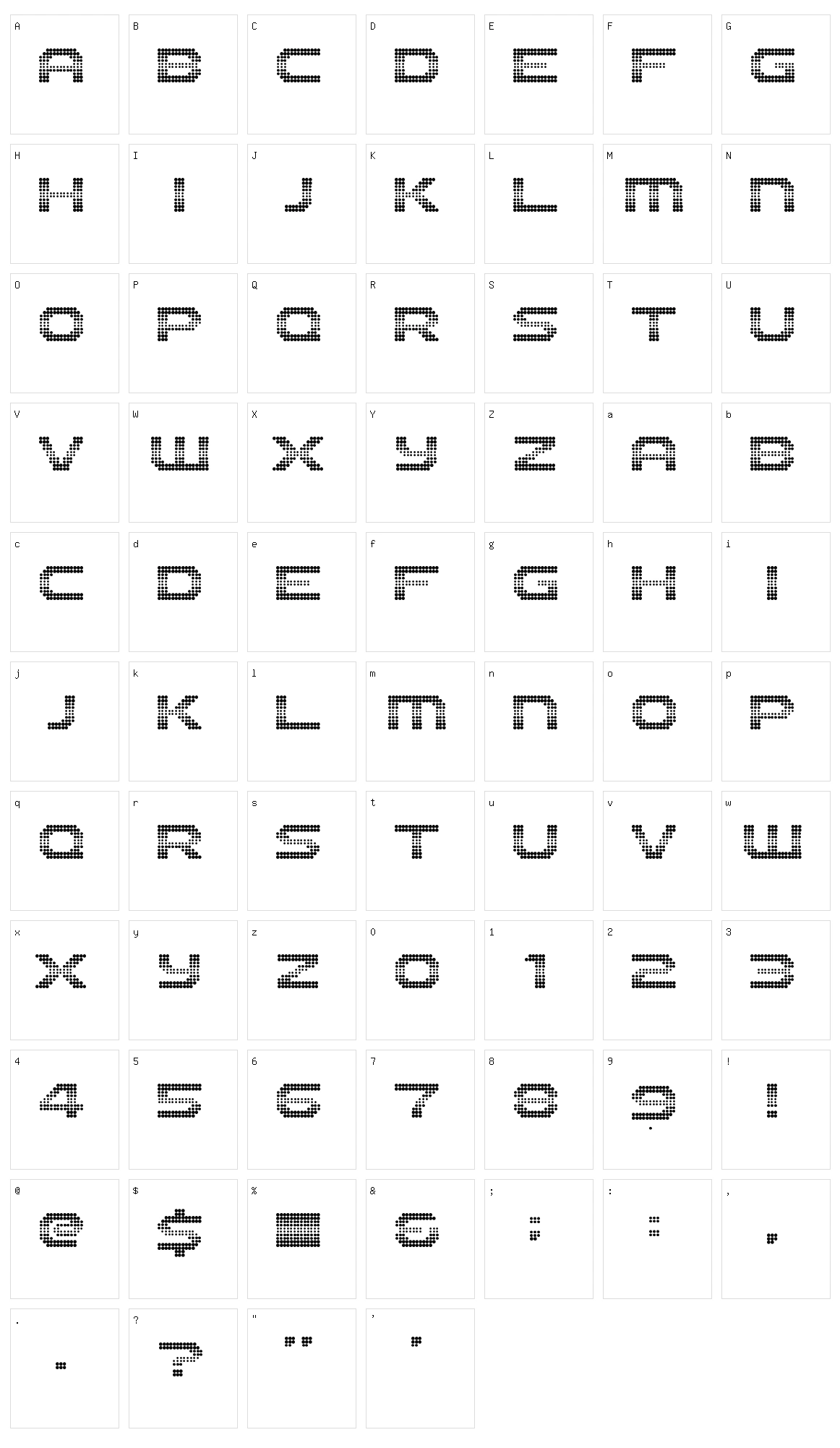 The 2K12 Character Set