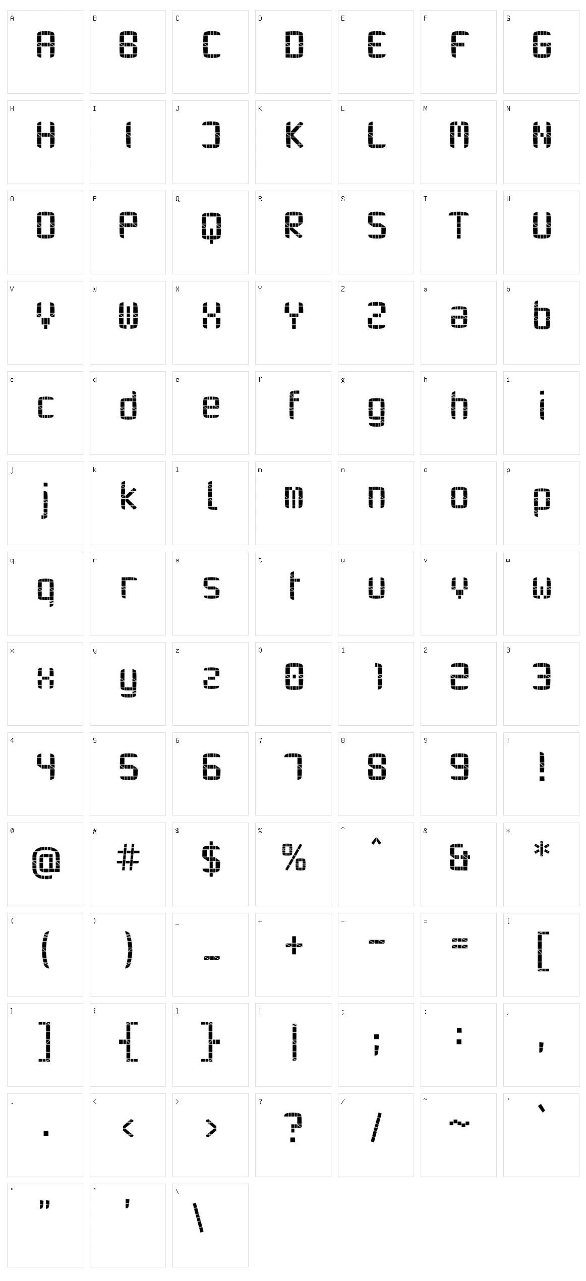 Twenty-Seven Character Set