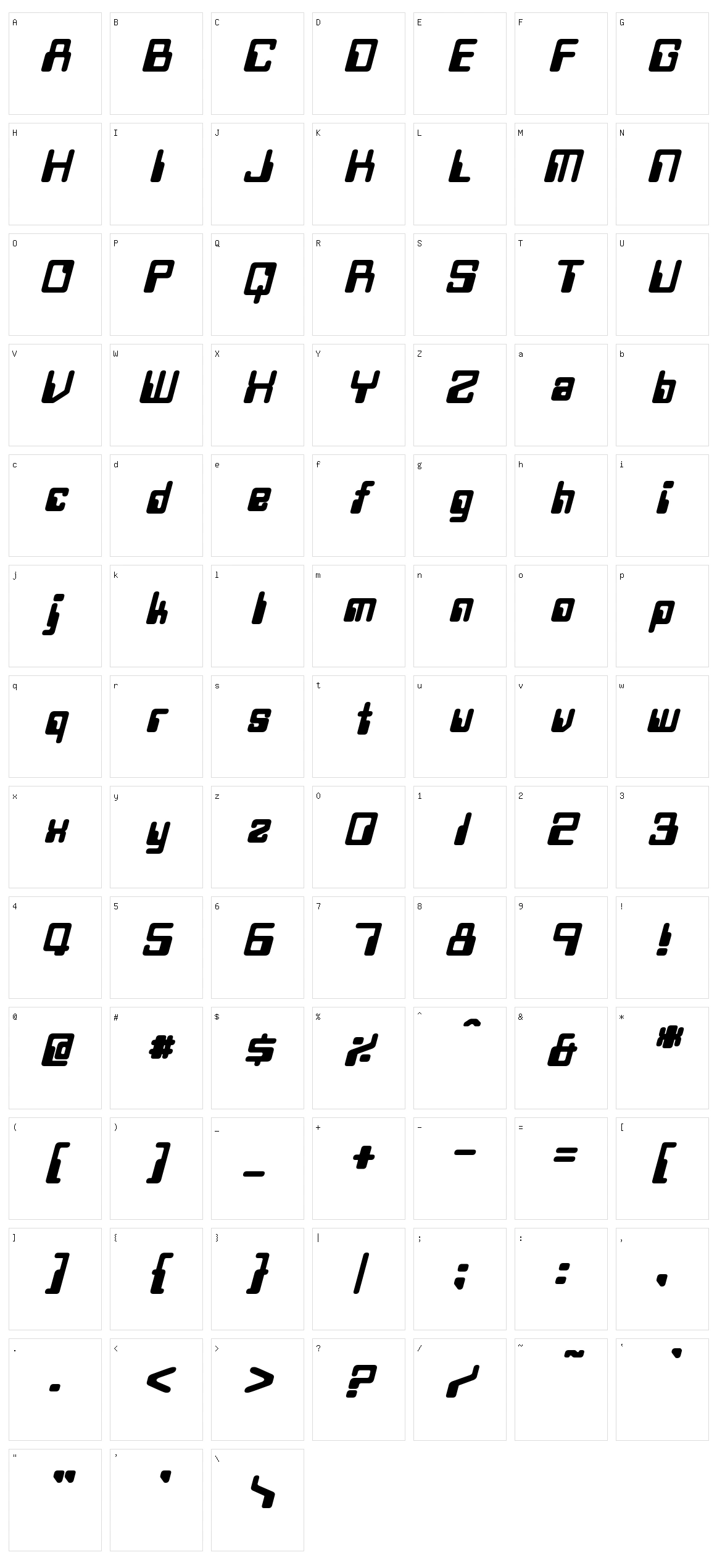 Twobit Character Set
