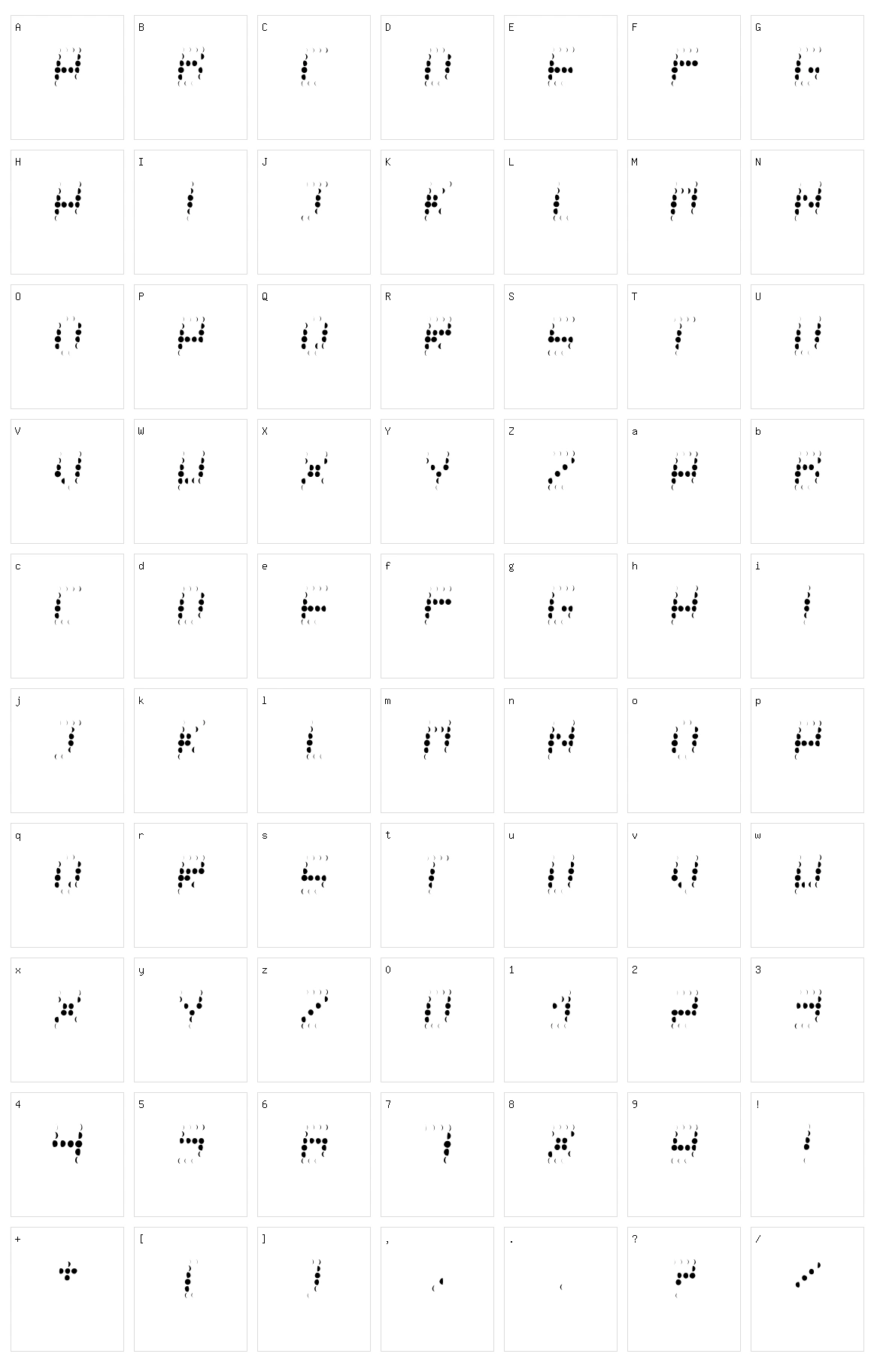 Tycho Character Set