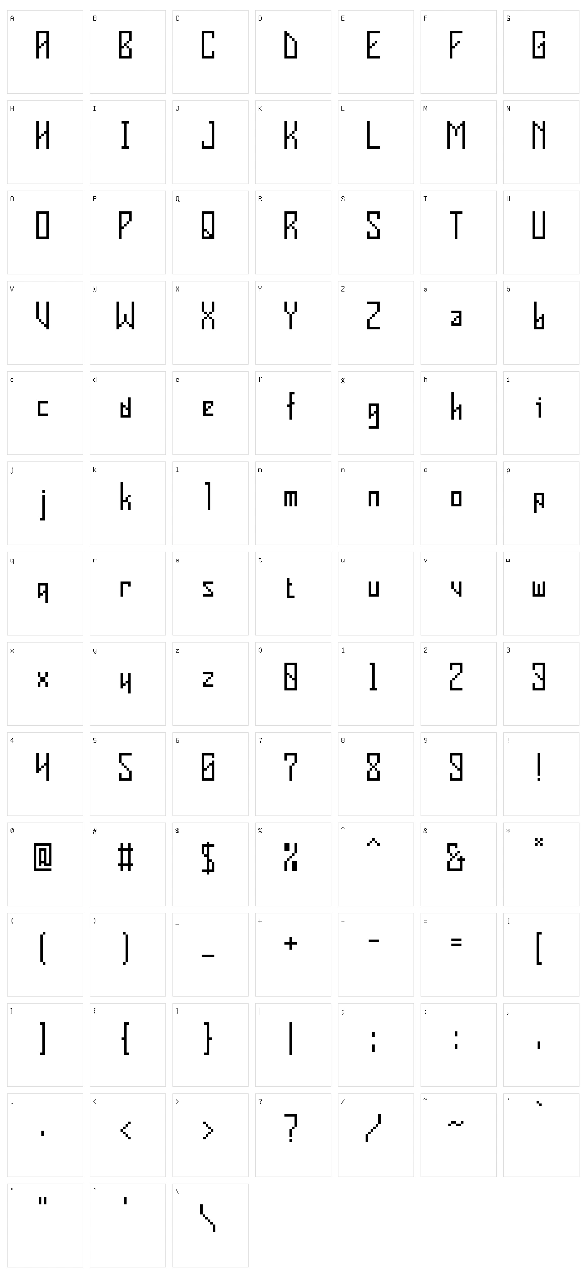 V-Insider Character Set